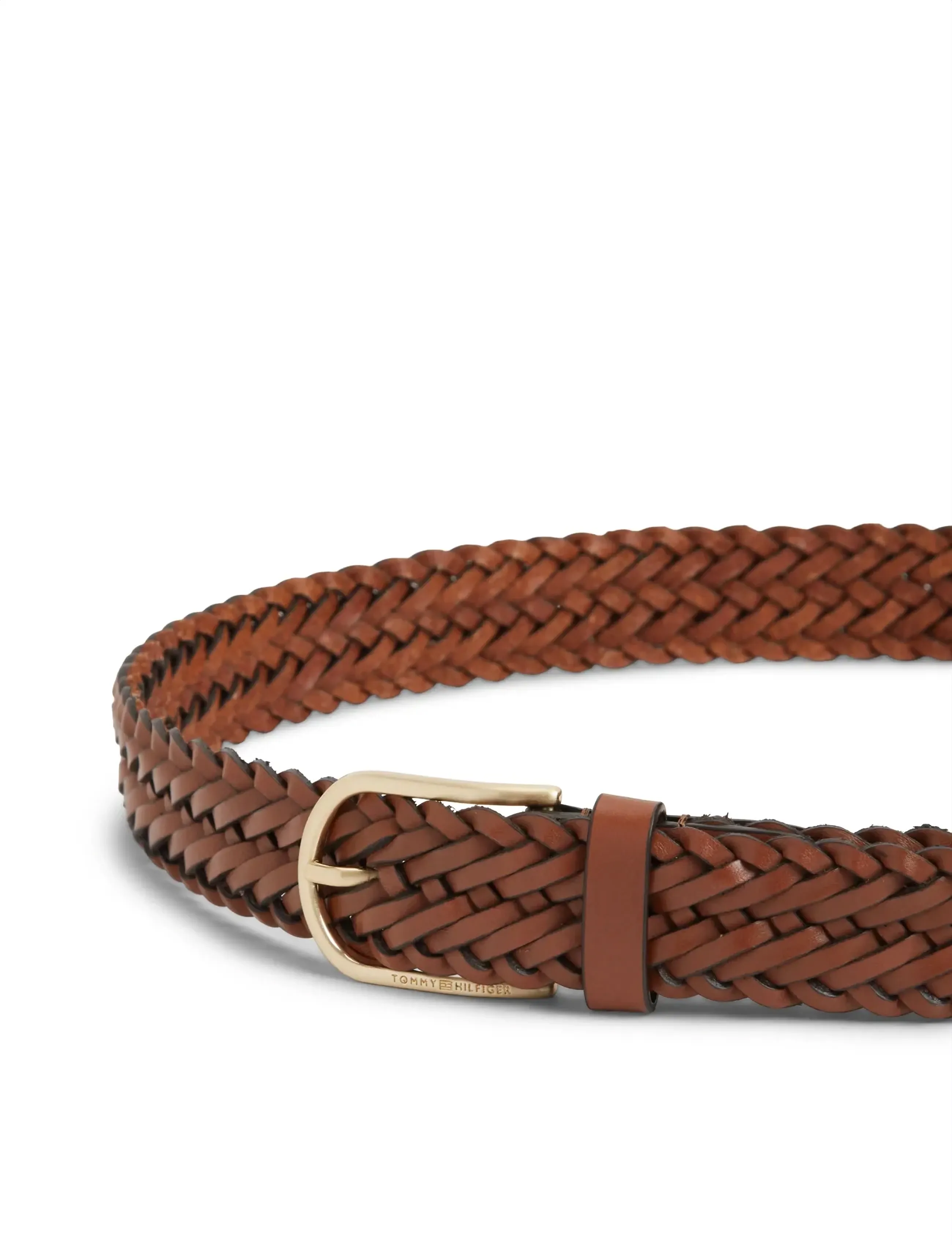 Tommy Hilfiger - TH ARCHIVE WOVEN LEATHER - punotut vyöt - winter cognac - 3