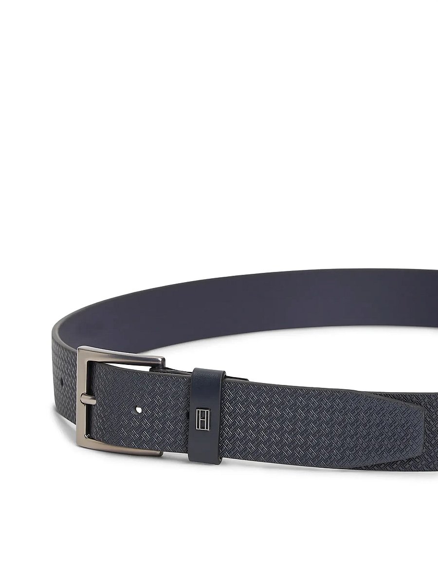 Tommy Hilfiger - TH SOHO FLAG AOP 3.5 - klassische gürtel - space blue - 3