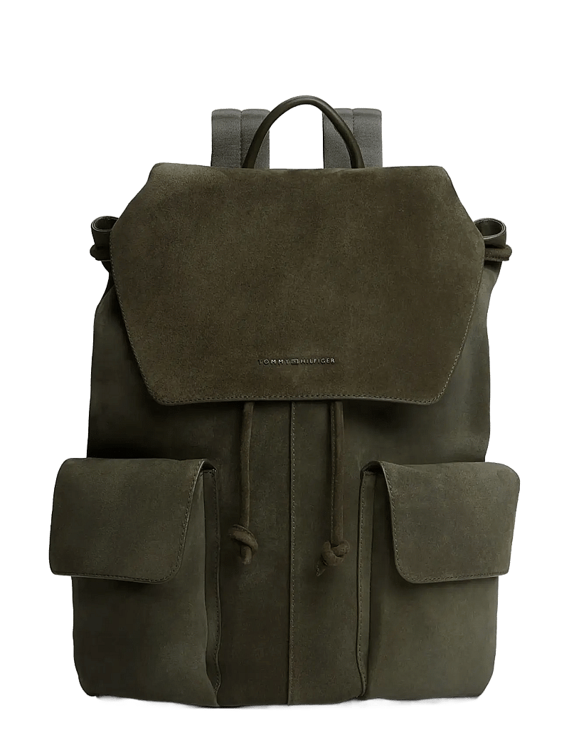 Tommy Hilfiger - TH SOFT SUEDE BACKPACK - shoppa efter tillfälle - willow green - 1