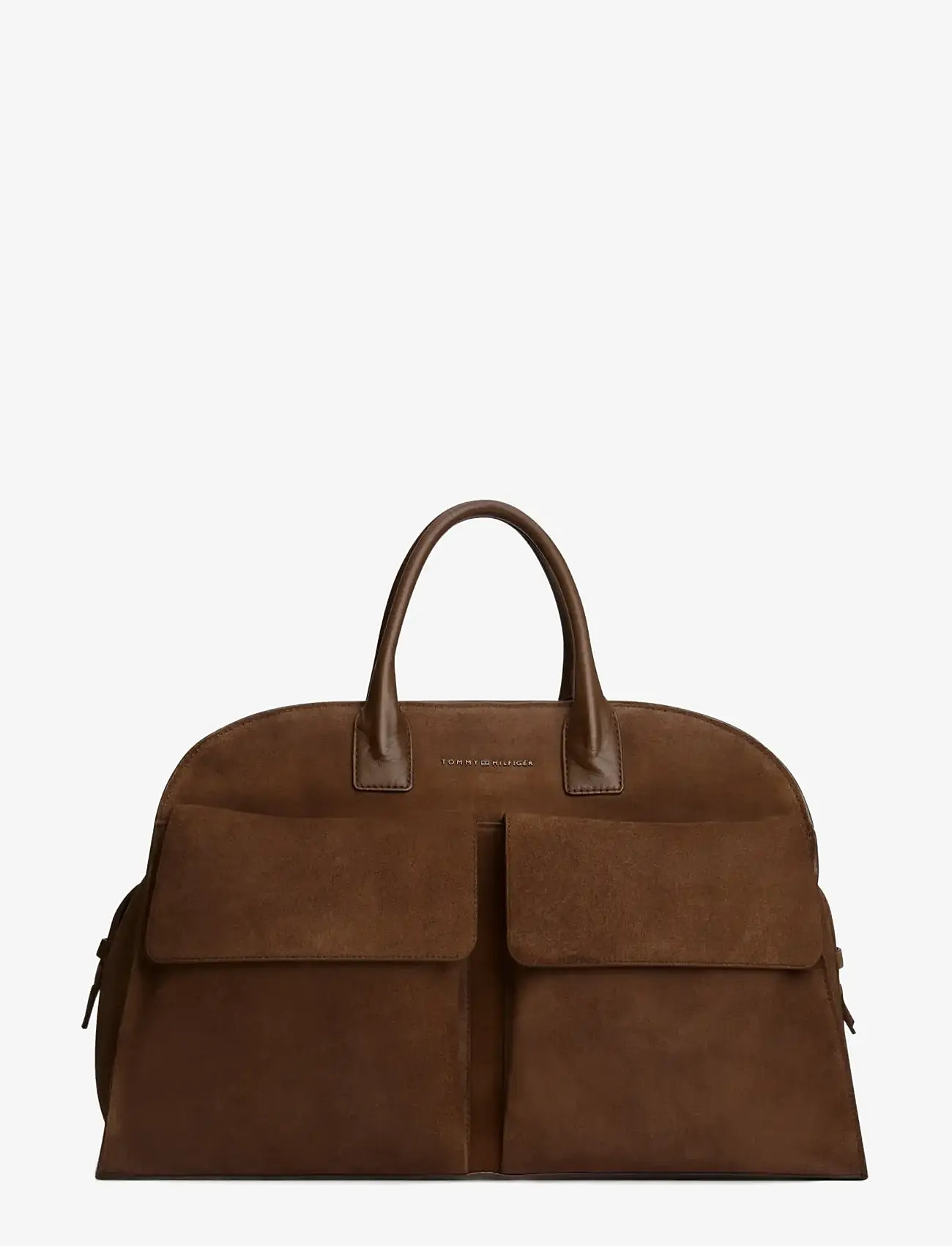 Tommy Hilfiger - TH SOFT SUEDE DUFFLE - duffel bags - dark toffee - 1
