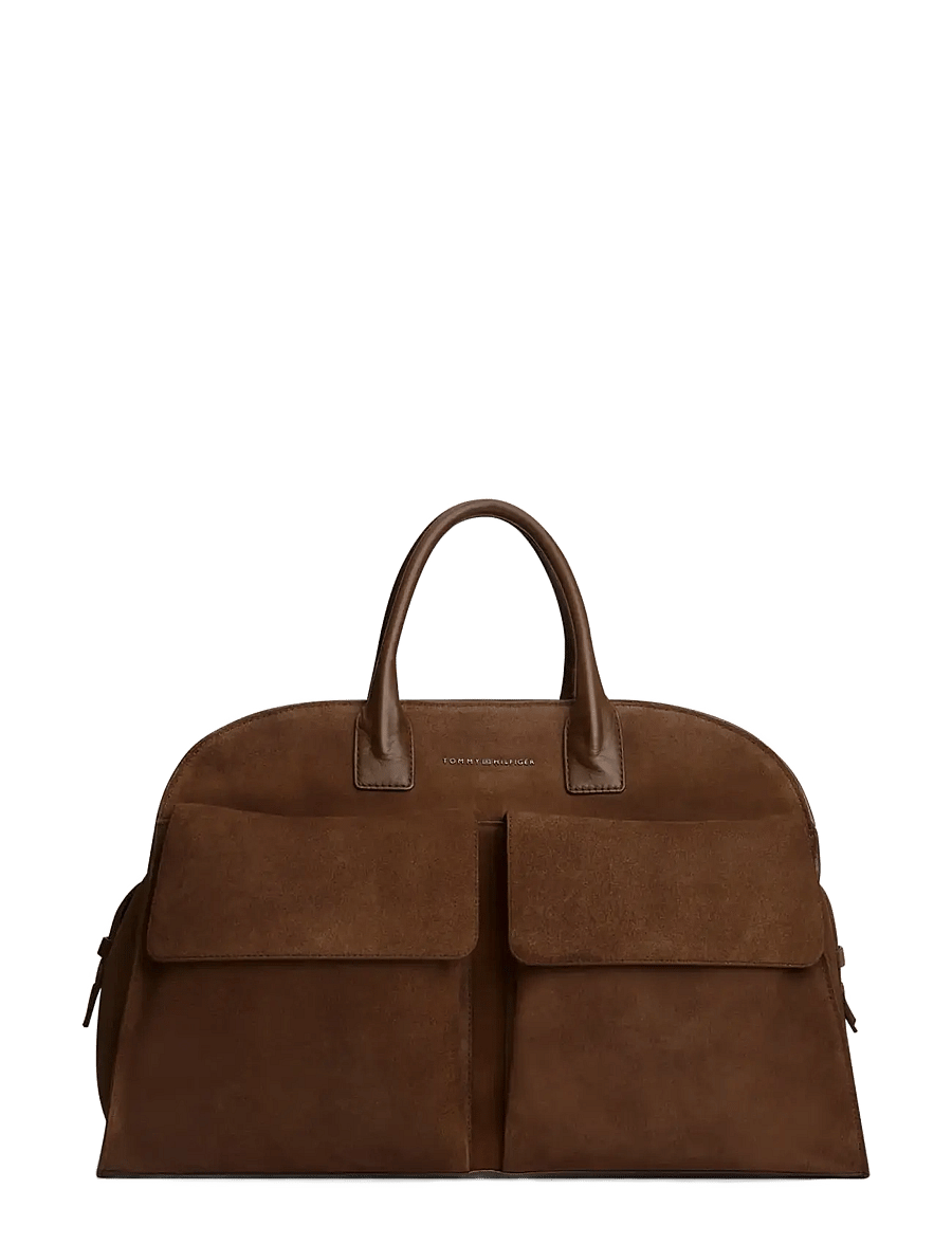 Tommy Hilfiger - TH SOFT SUEDE DUFFLE - reisetaschen - dark toffee - 1