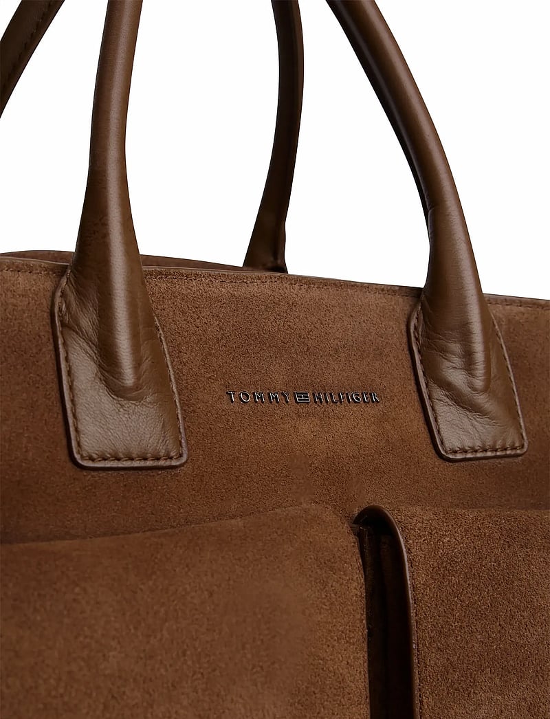 Tommy Hilfiger - TH SOFT SUEDE DUFFLE - duffel bags - dark toffee - 4