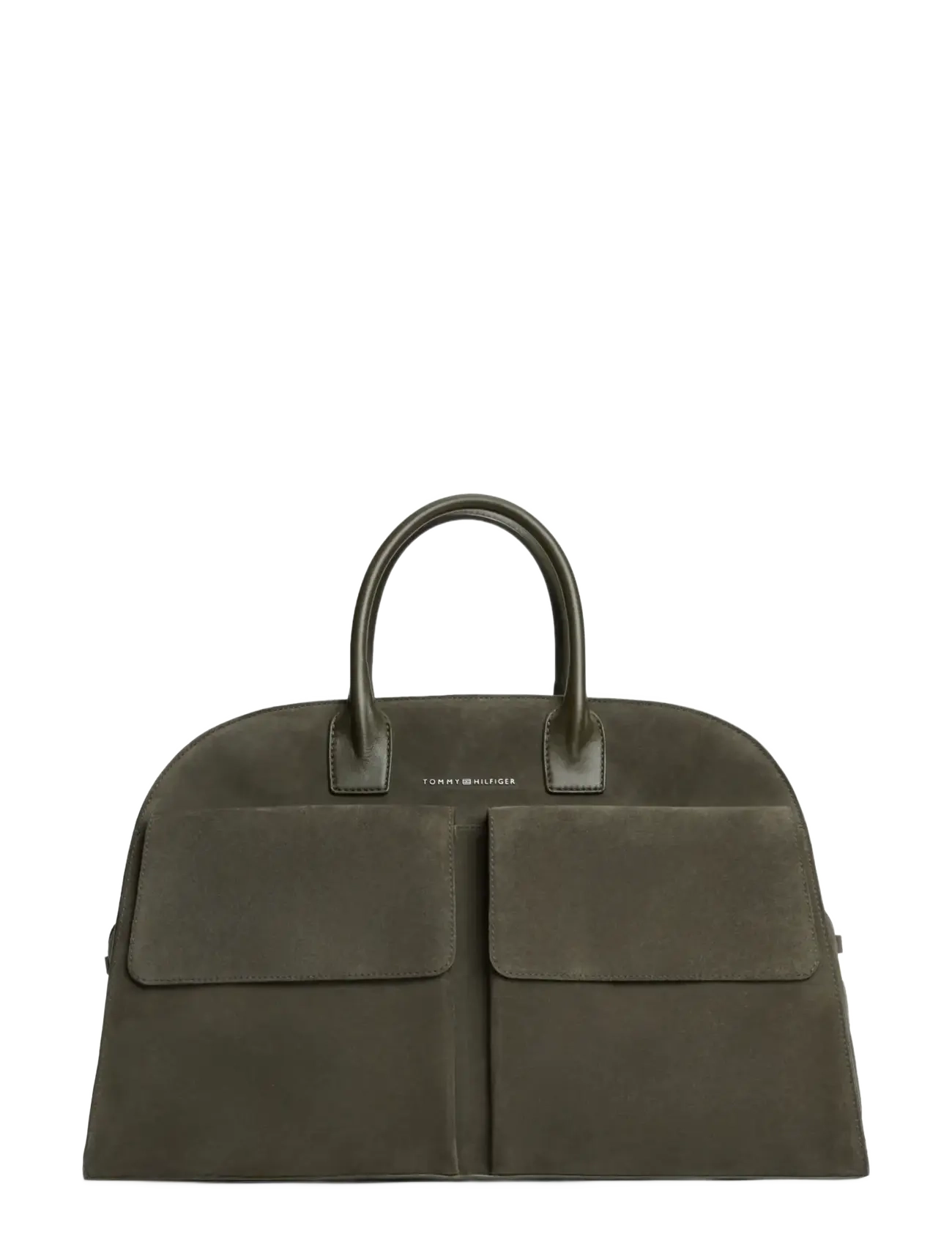 Tommy Hilfiger TH SOFT SUEDE DUFFLE - Taschen - WILLOW GREEN / khaki/green