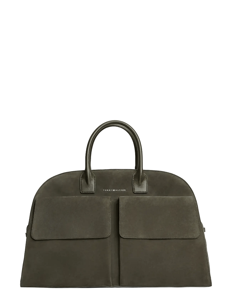Tommy Hilfiger - TH SOFT SUEDE DUFFLE - duffel bags - willow green - 1
