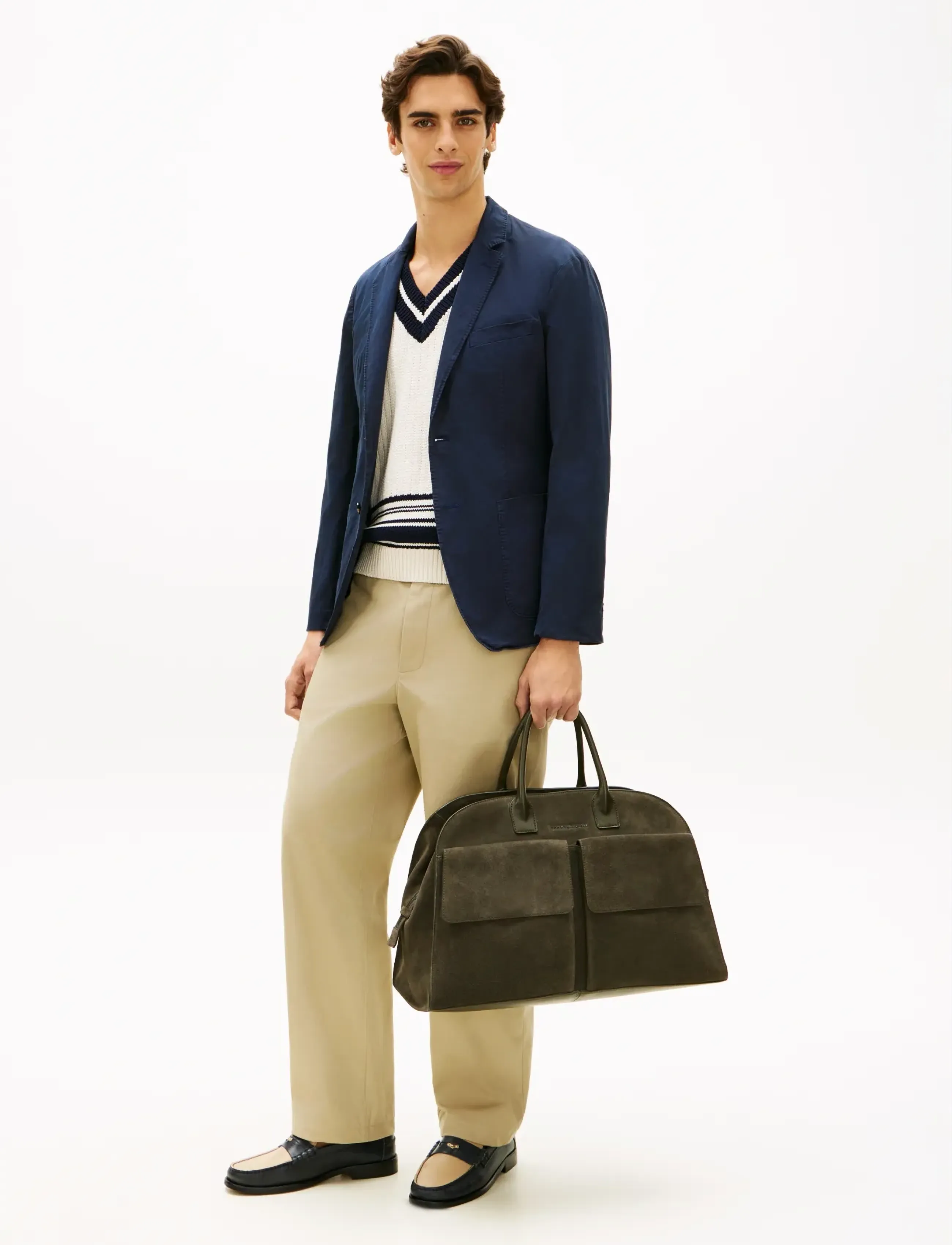 Tommy Hilfiger TH SOFT SUEDE DUFFLE - Weekender - WILLOW GREEN / khaki/green