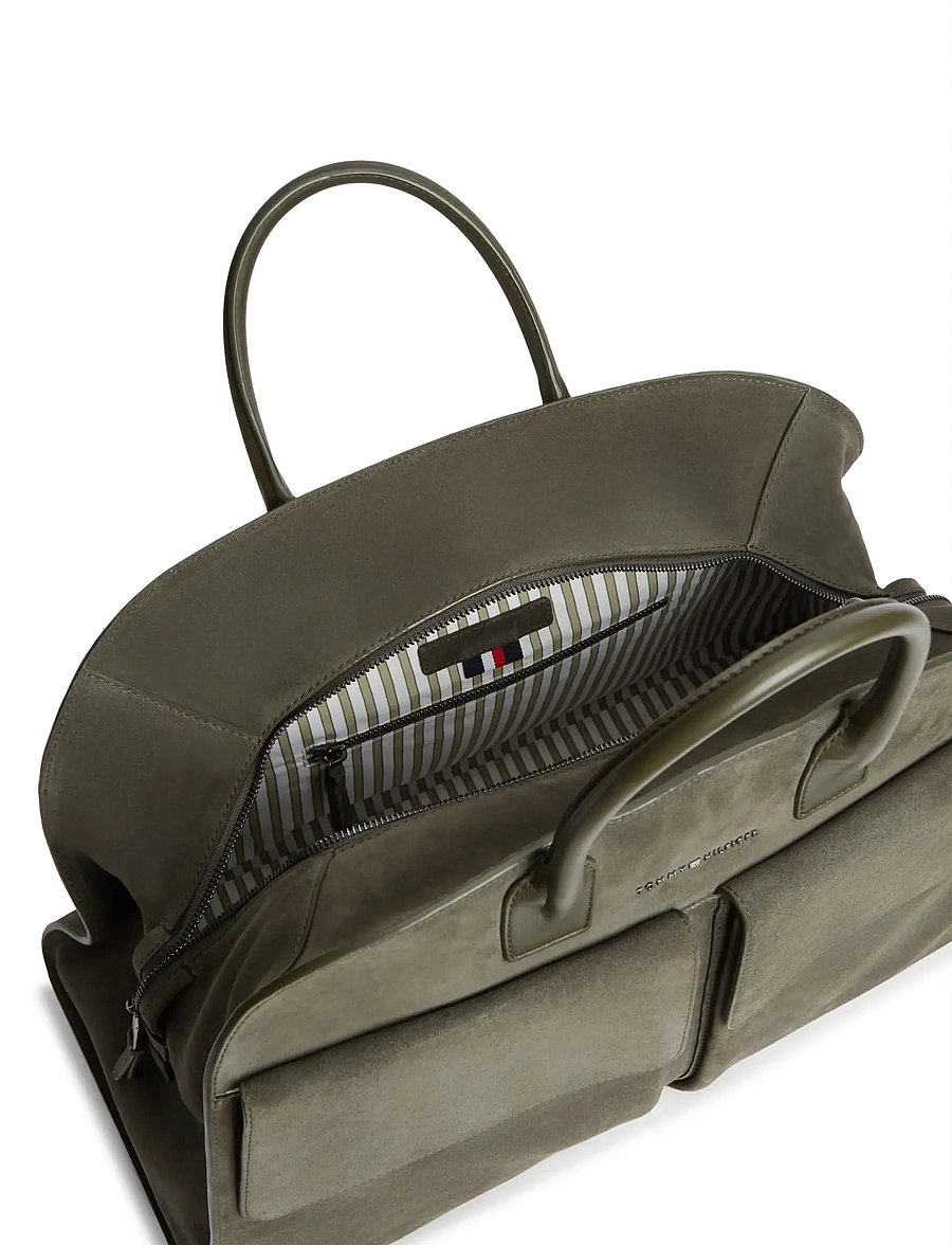 Tommy Hilfiger - TH SOFT SUEDE DUFFLE - duffel reisikotid - willow green - 3