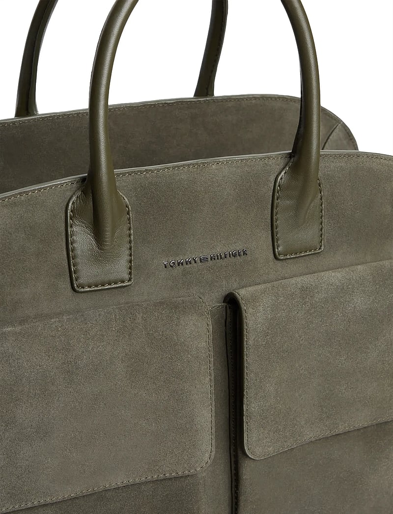 Tommy Hilfiger - TH SOFT SUEDE DUFFLE - duffel bags - willow green - 4