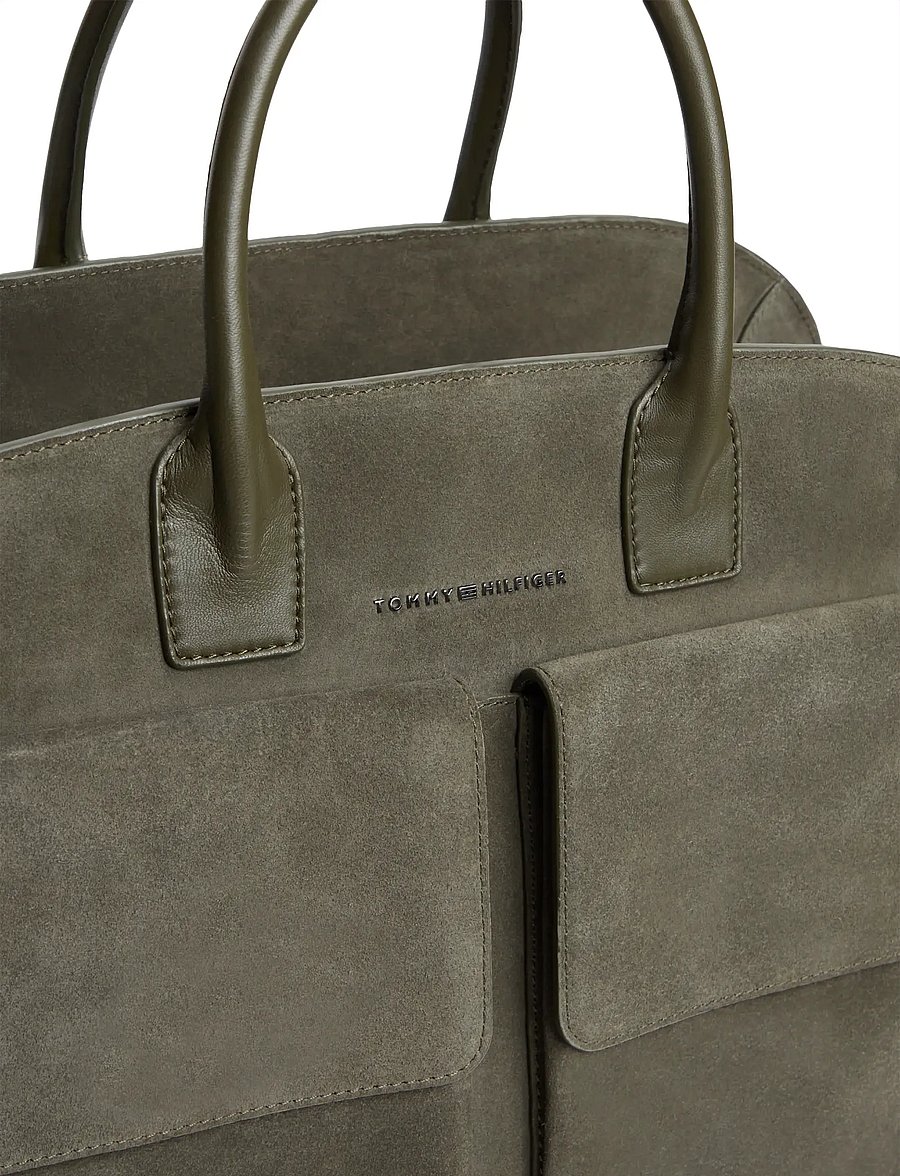 Tommy Hilfiger - TH SOFT SUEDE DUFFLE - duffel reisikotid - willow green - 4