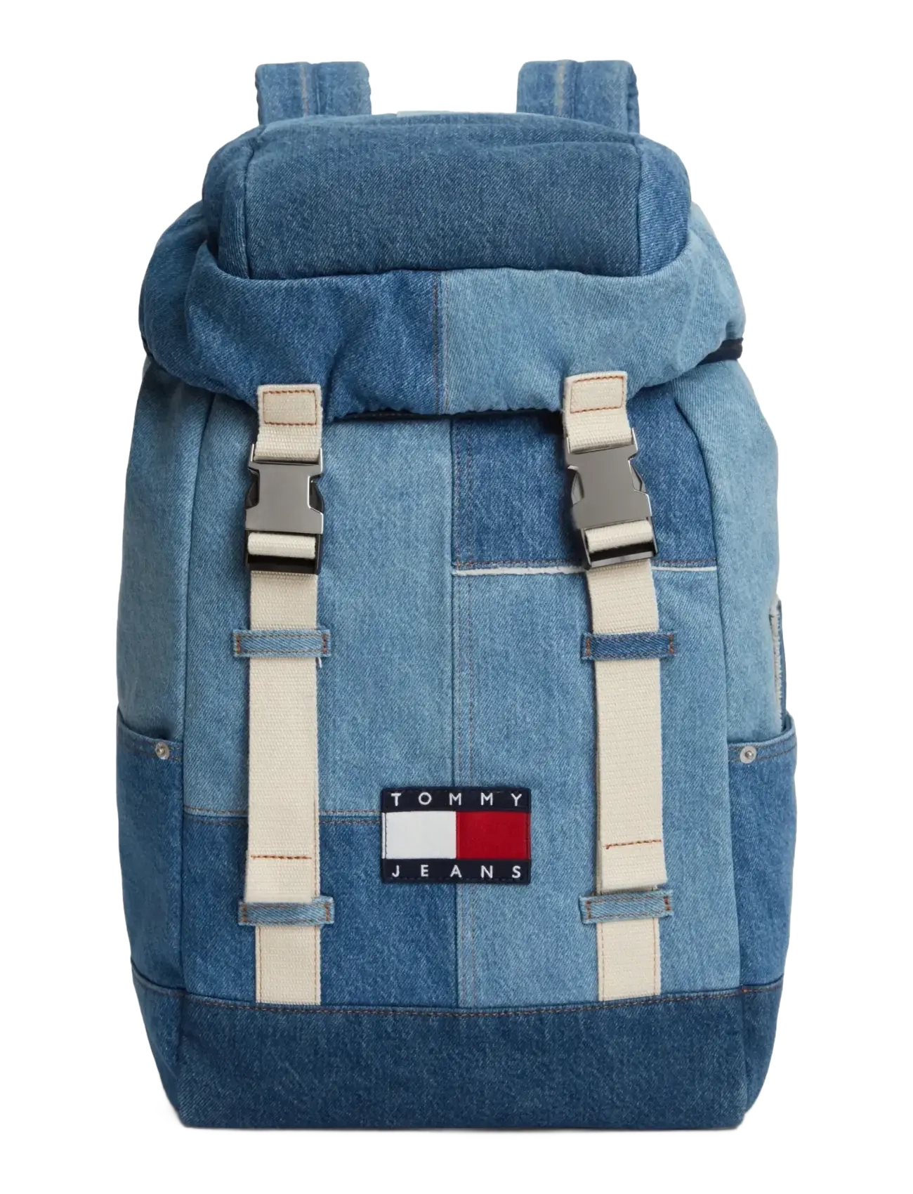 Tommy Hilfiger TJM DENIM PATCHWORK BACKPACK - Taschen - DENIM PATCH / blue