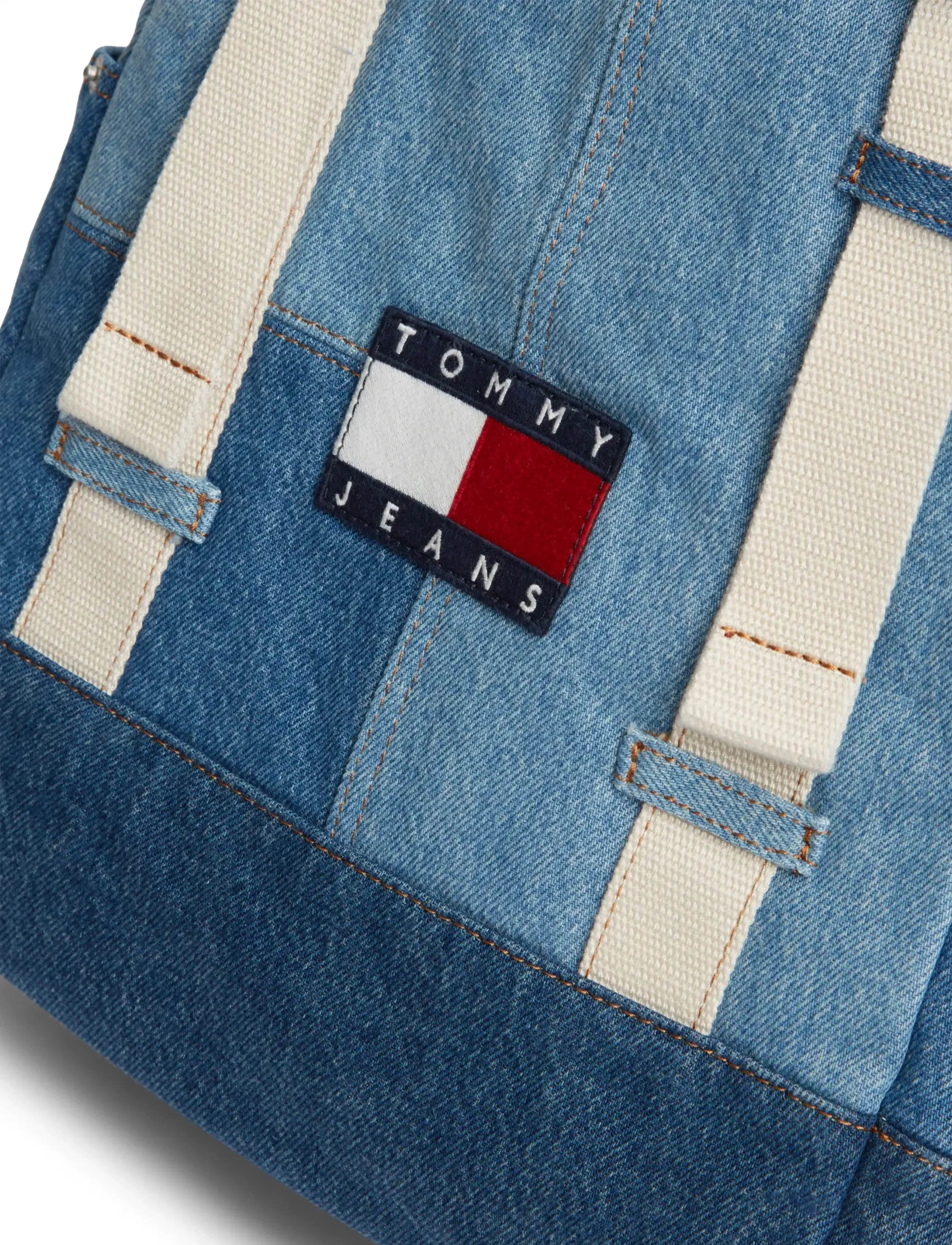 Tommy Hilfiger - TJM DENIM PATCHWORK BACKPACK - backpacks - denim patch - 3