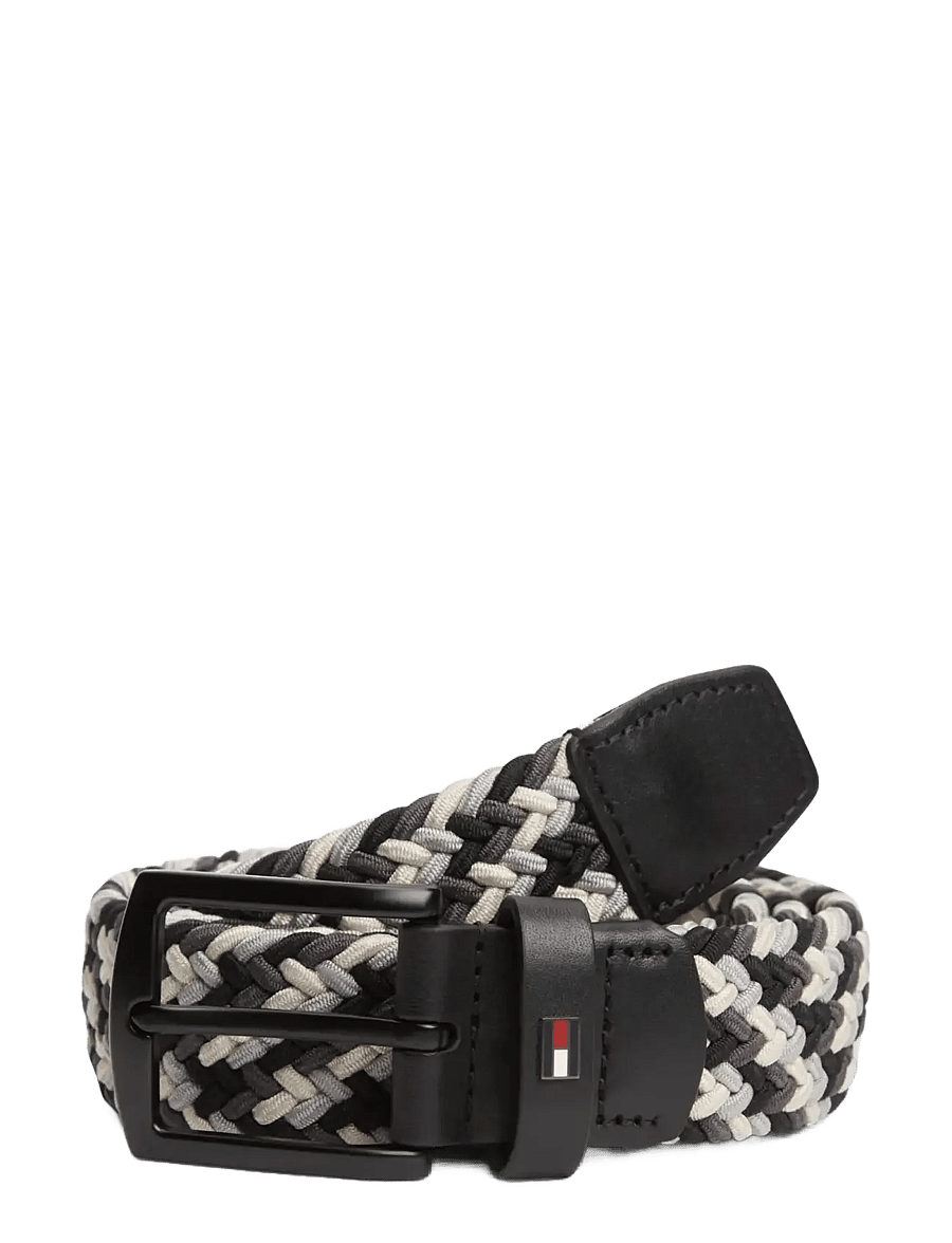 Tommy Hilfiger - DENTON ELASTIC 3.5 - punutud vööd - black - 0