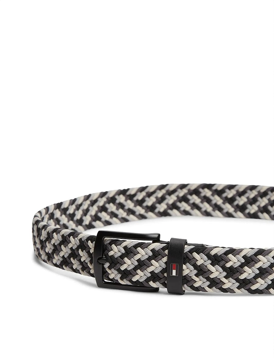 Tommy Hilfiger - DENTON ELASTIC 3.5 - punutud vööd - black - 3