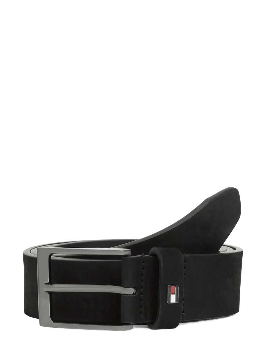 Tommy Hilfiger - LAYTON 3.5 NUBUCK - klassische gürtel - black - 0