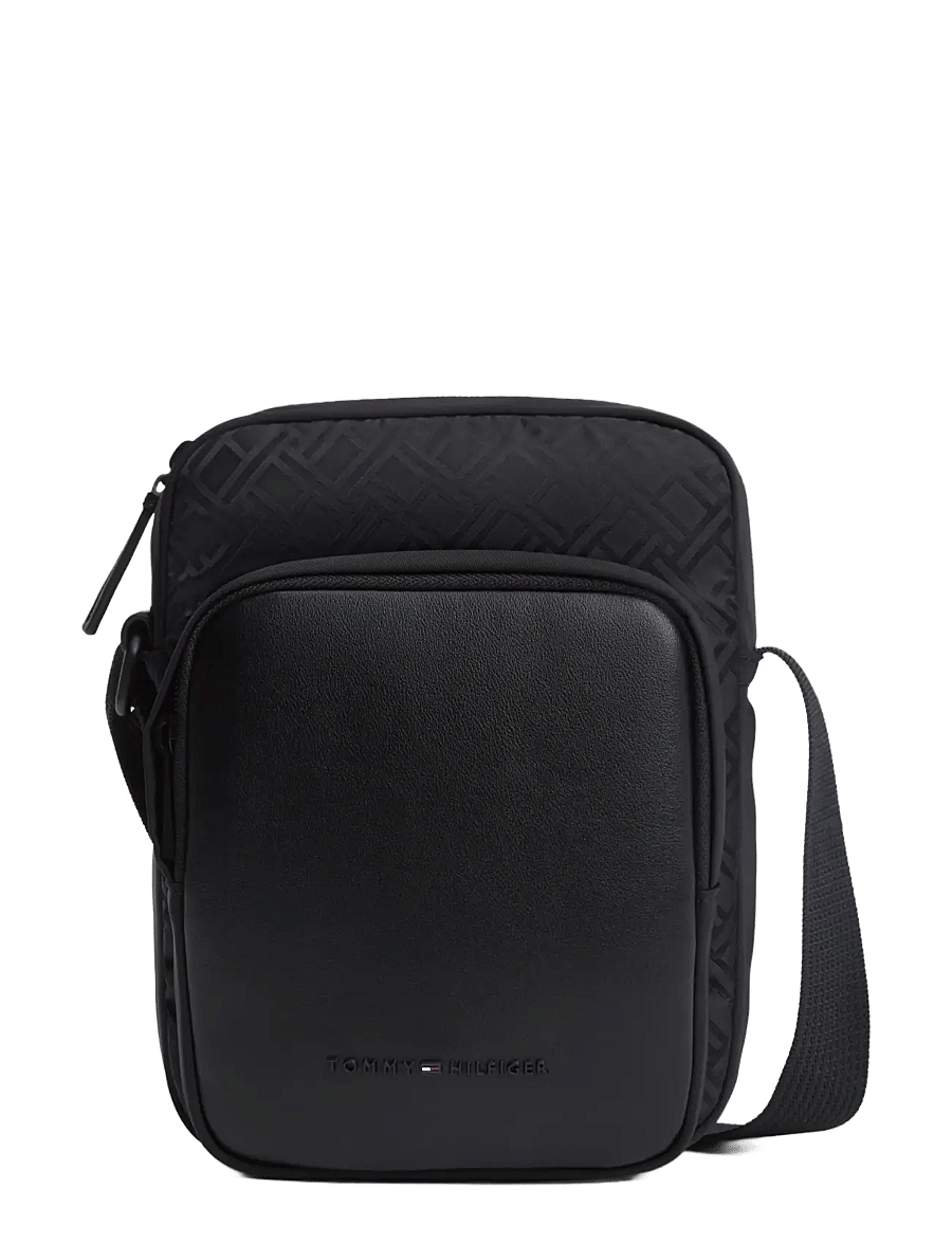 Tommy Hilfiger - TH NYLON JAQUARD MINI REPORTER - black - 0