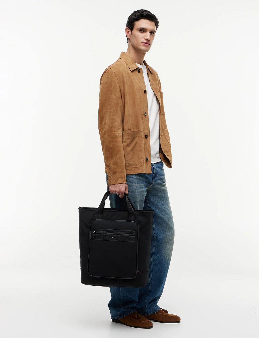 Tommy Hilfiger - TH REPREVE TOTE - shop by occasion - black - 0