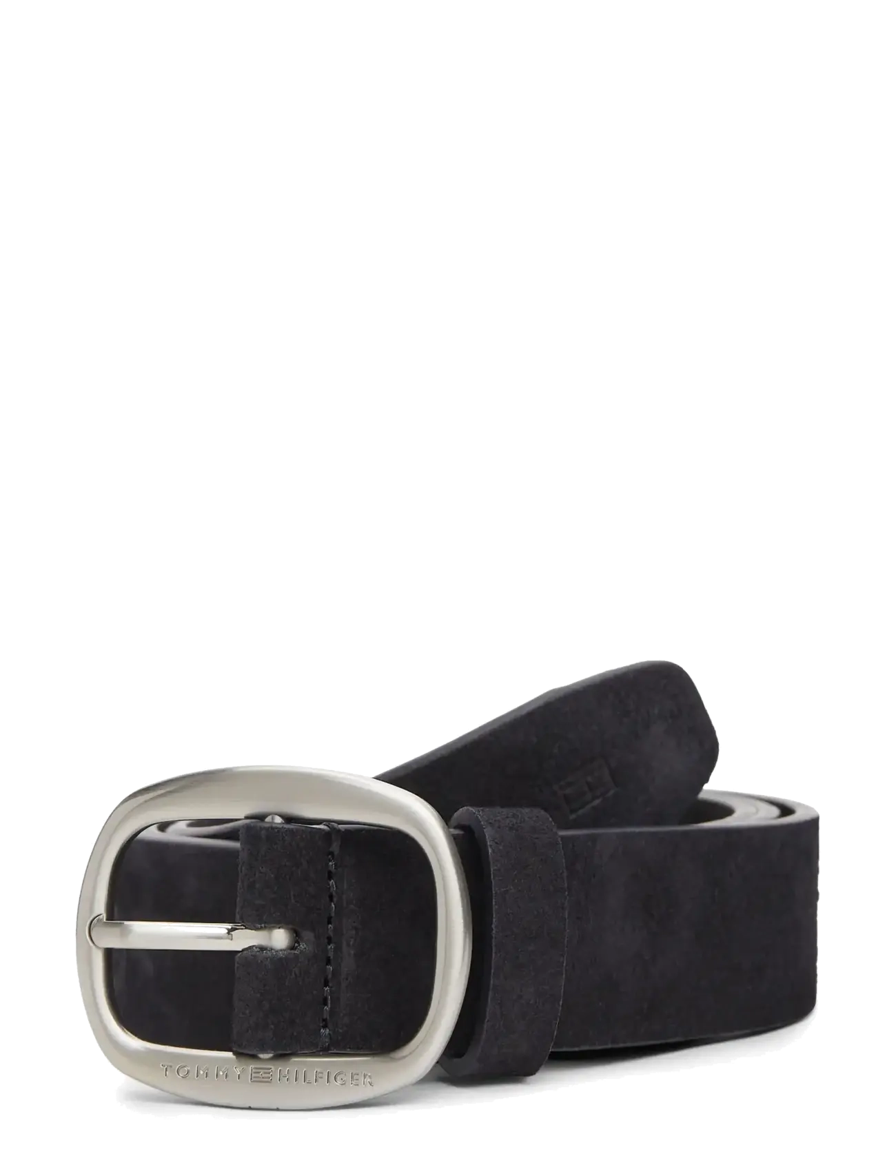 Tommy Hilfiger TH CASUAL 3.5 SUEDE - Klassiske bælter - SPACE BLUE / black