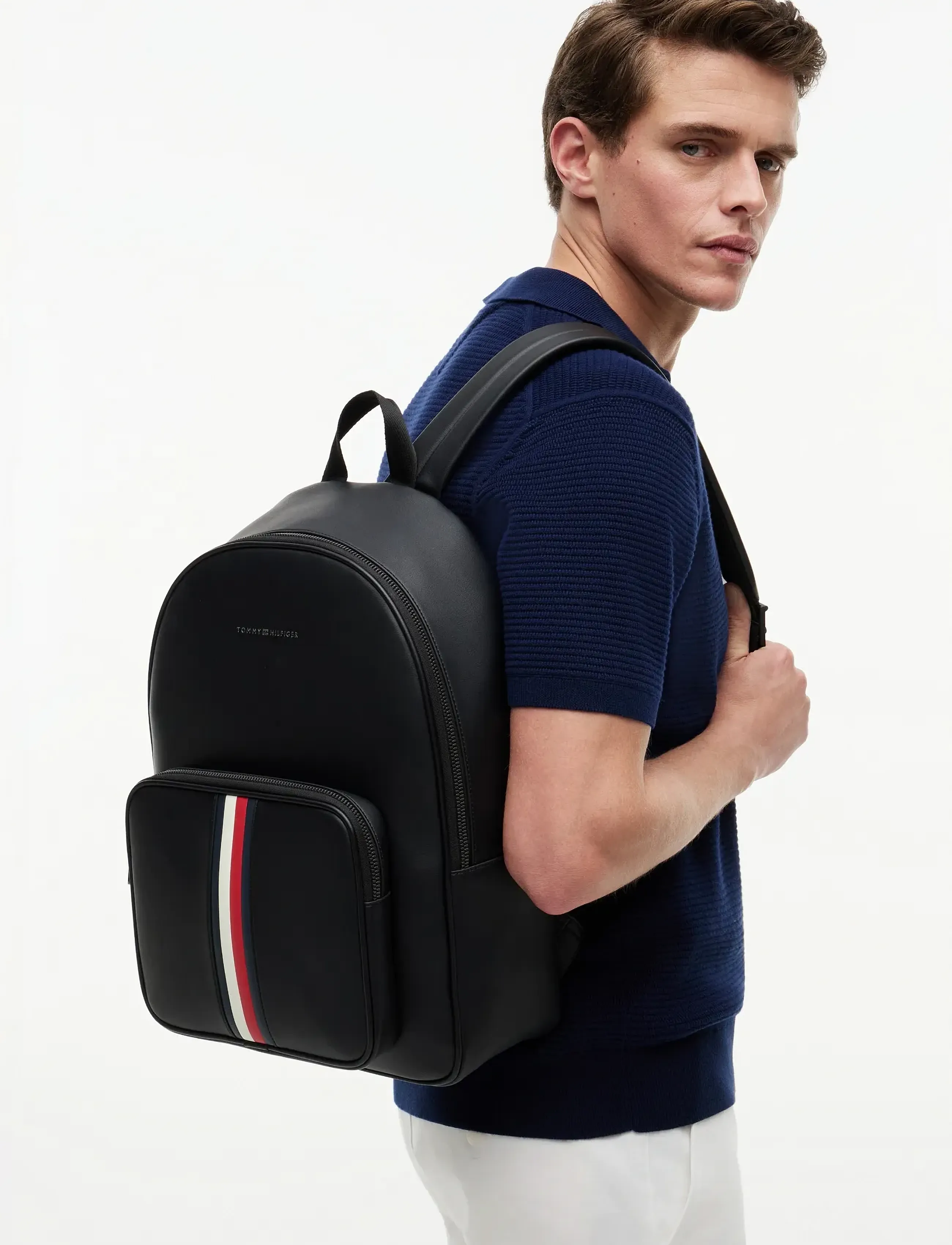 Tommy Hilfiger Th Metro Backpack, One Size, Black, Backpacks > Casual Backpacks, Herre