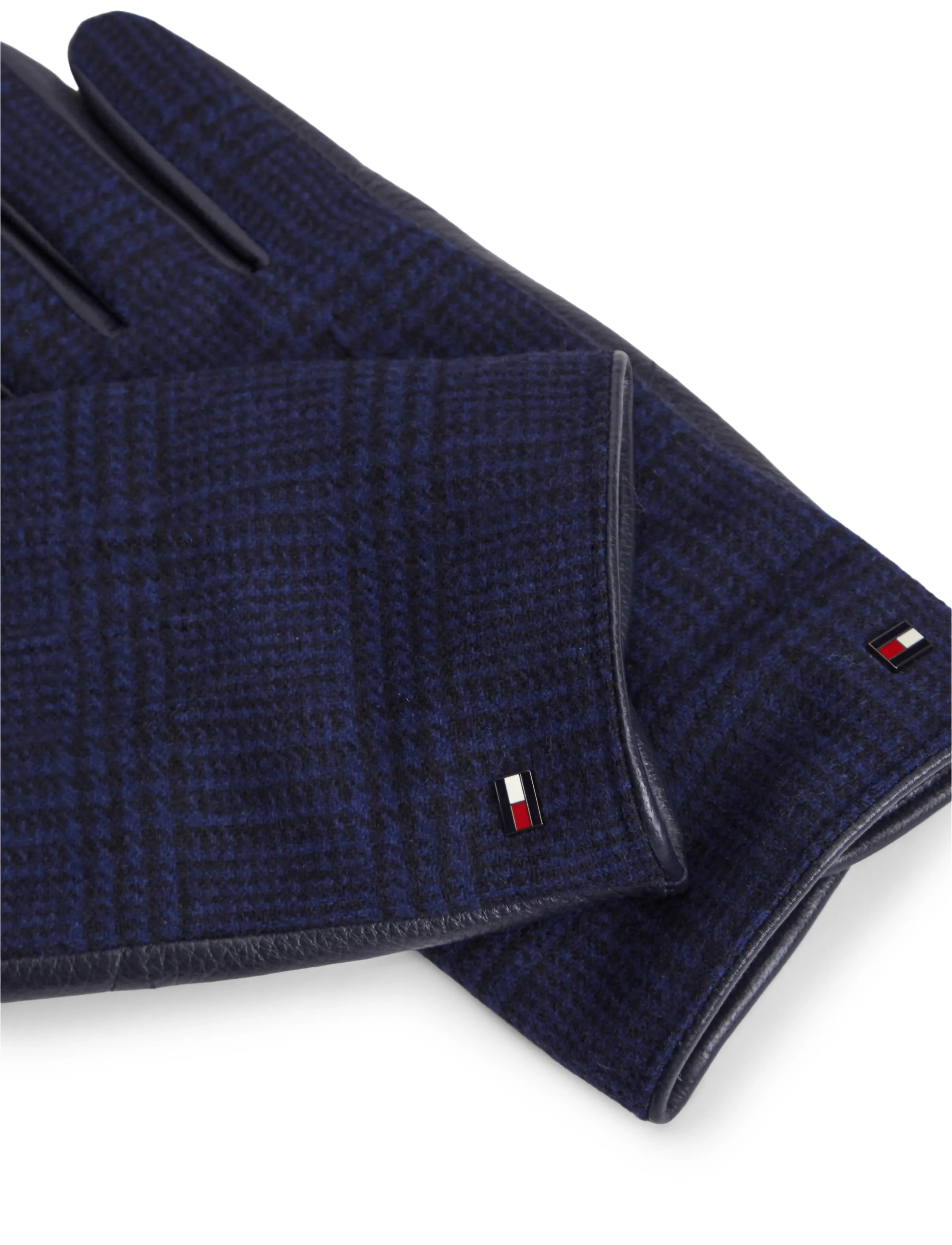 Tommy Hilfiger - TH RWB MIXED MEDIA GLOVES - shoppa efter tillfälle - preppy navy check - 1