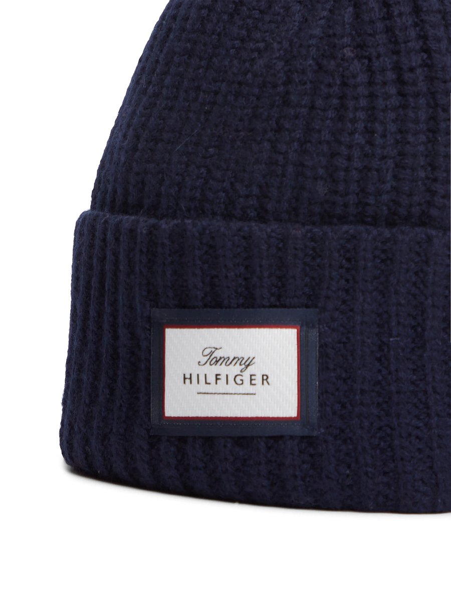 Tommy Hilfiger - TH WOOL BEANIE - osta olukorra järgi - space blue - 3