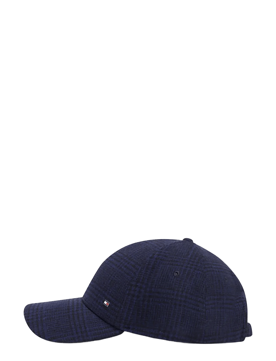 Tommy Hilfiger - TH CHECK 6 PANEL MELTON CAP - nokamütsid - preppy navy check - 2