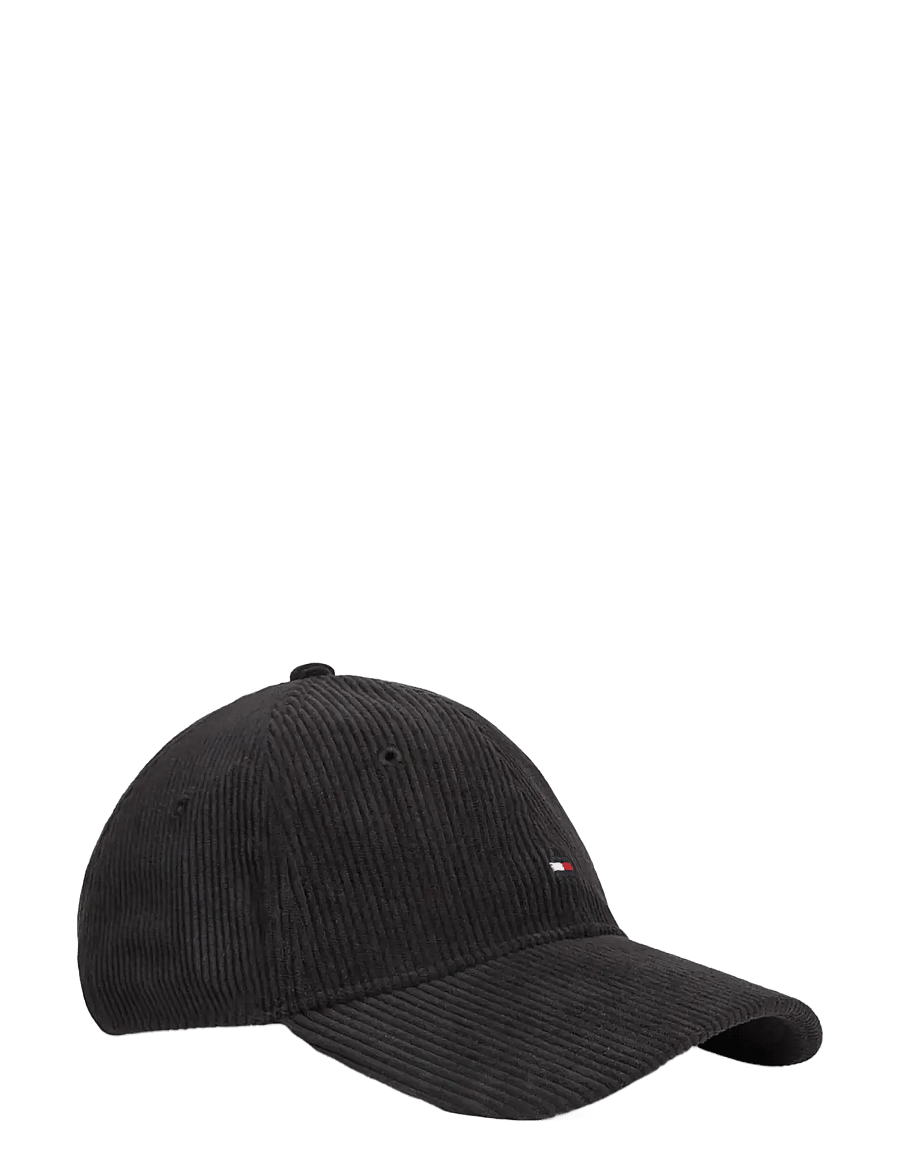 Tommy Hilfiger - TH FLAG CORD 6 PANEL CAP - kappen - black - 0