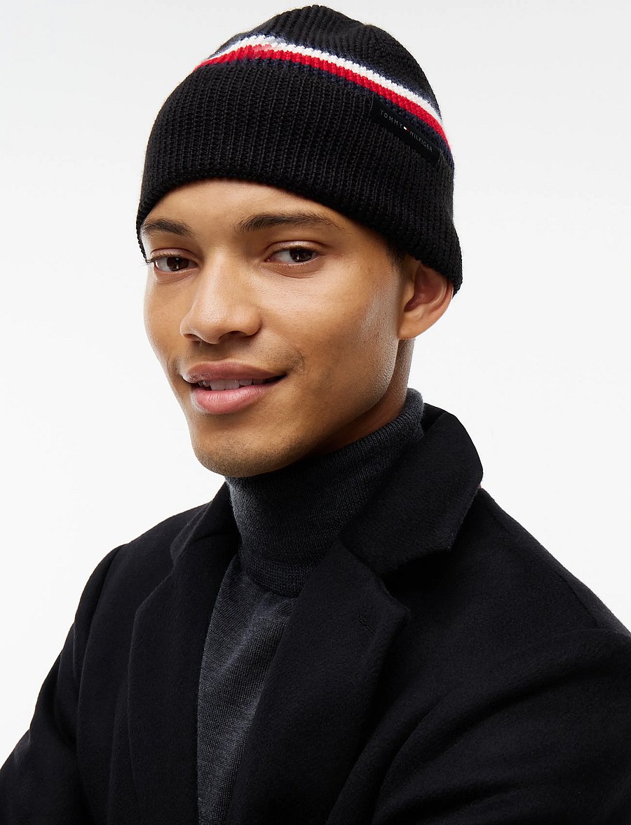 Tommy Hilfiger - TH RWB BEANIE - black - 2