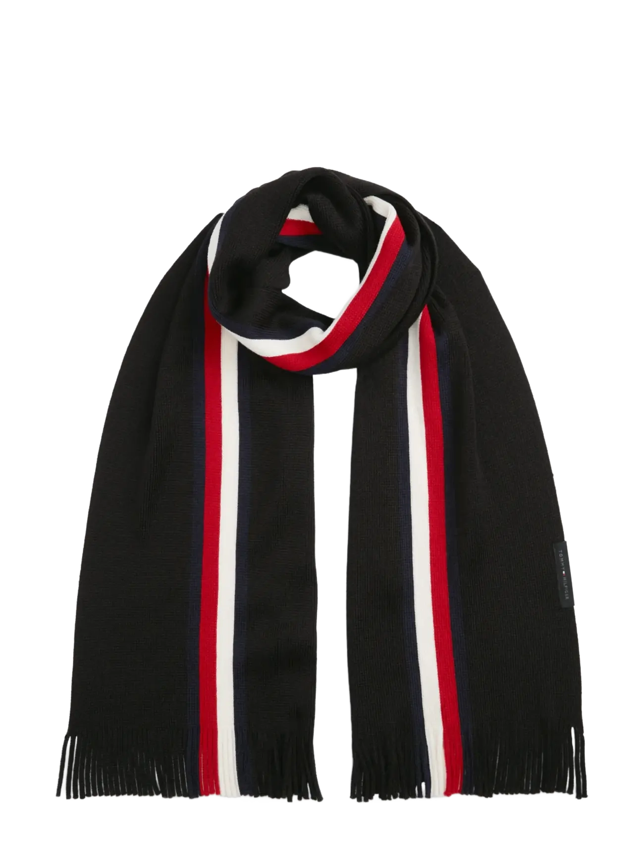 Tommy Hilfiger TH RWB RASHELLE SCARF - Tørklæder - BLACK / black