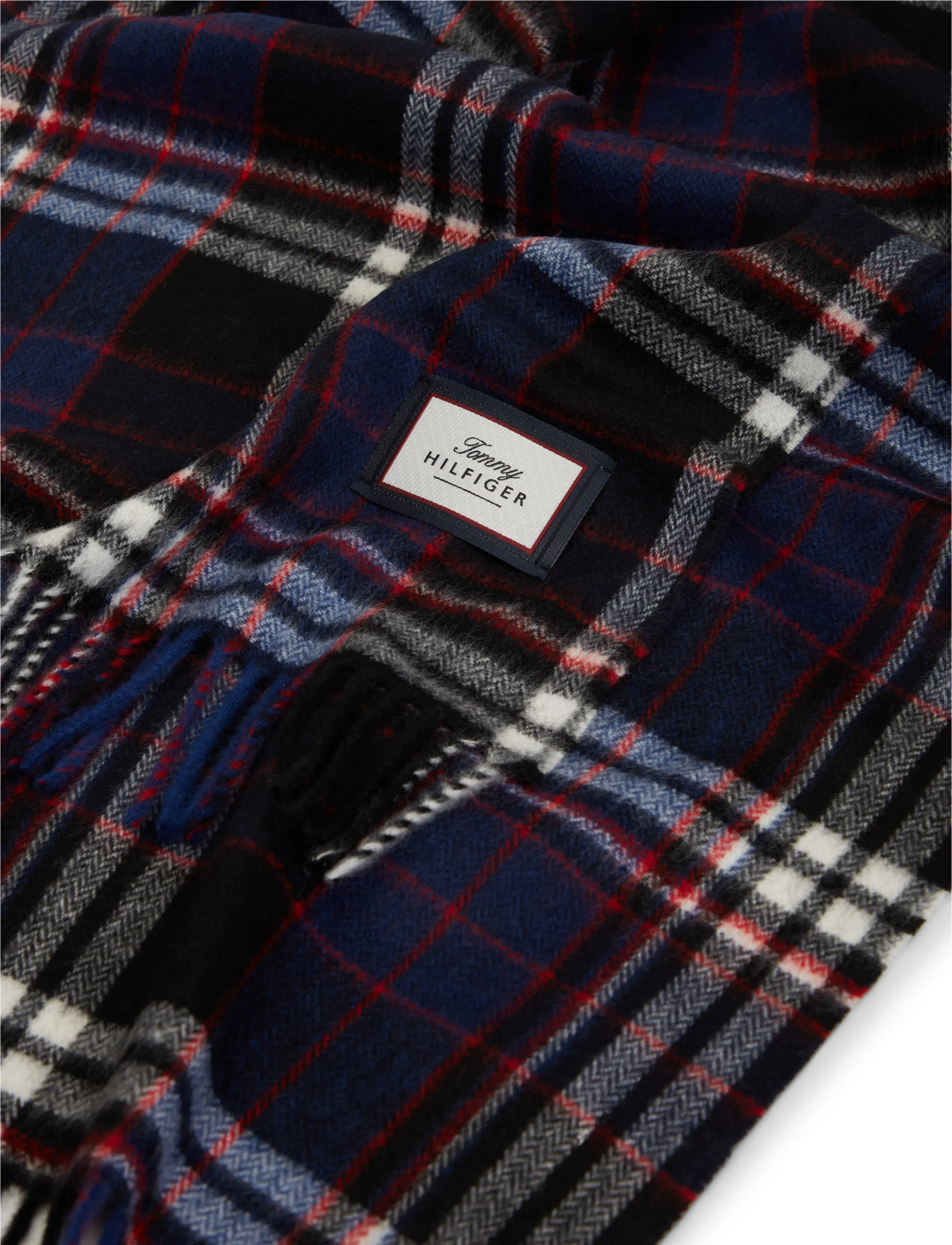 Tommy Hilfiger - TH WOOL CHECK SCARF - winterschals - black check - 3