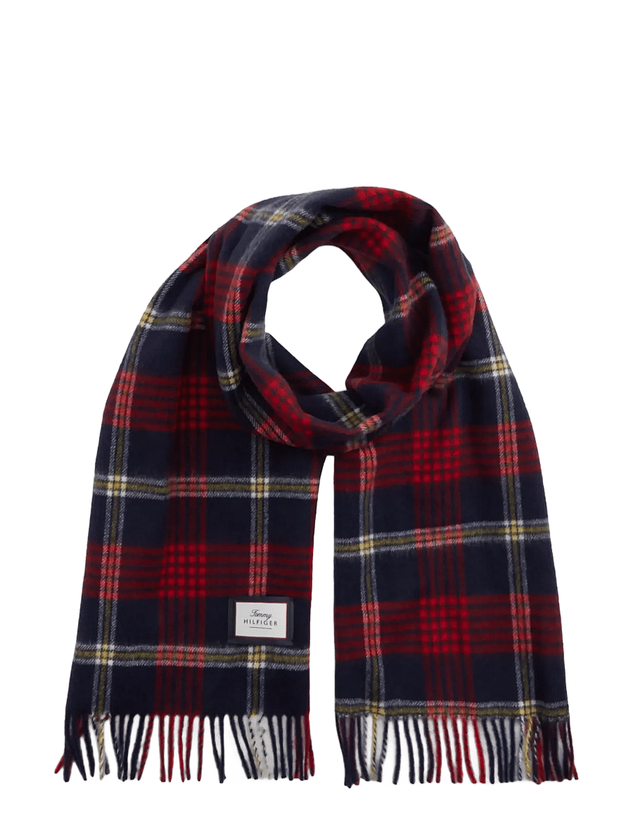 Tommy Hilfiger - TH WOOL CHECK SCARF - halsdukar - corporate check - 1