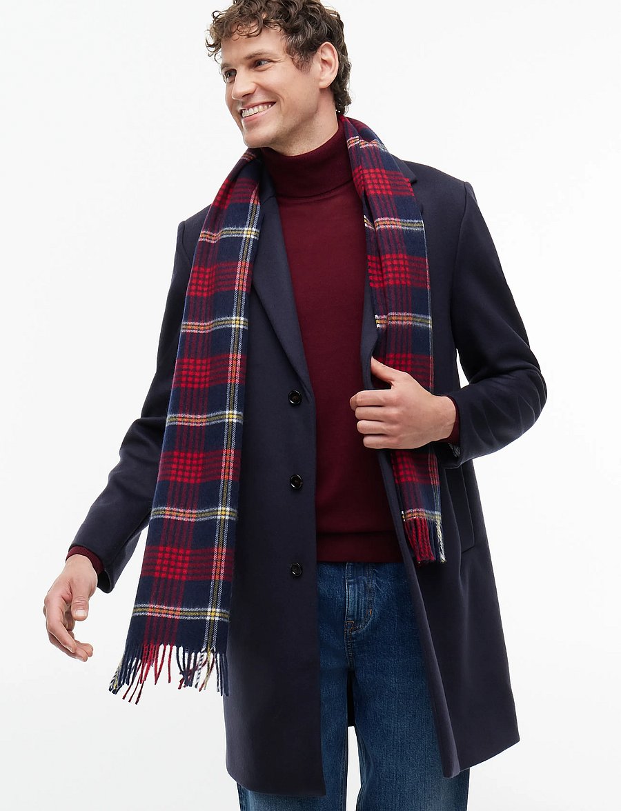 Tommy Hilfiger - TH WOOL CHECK SCARF - halsdukar - corporate check - 0