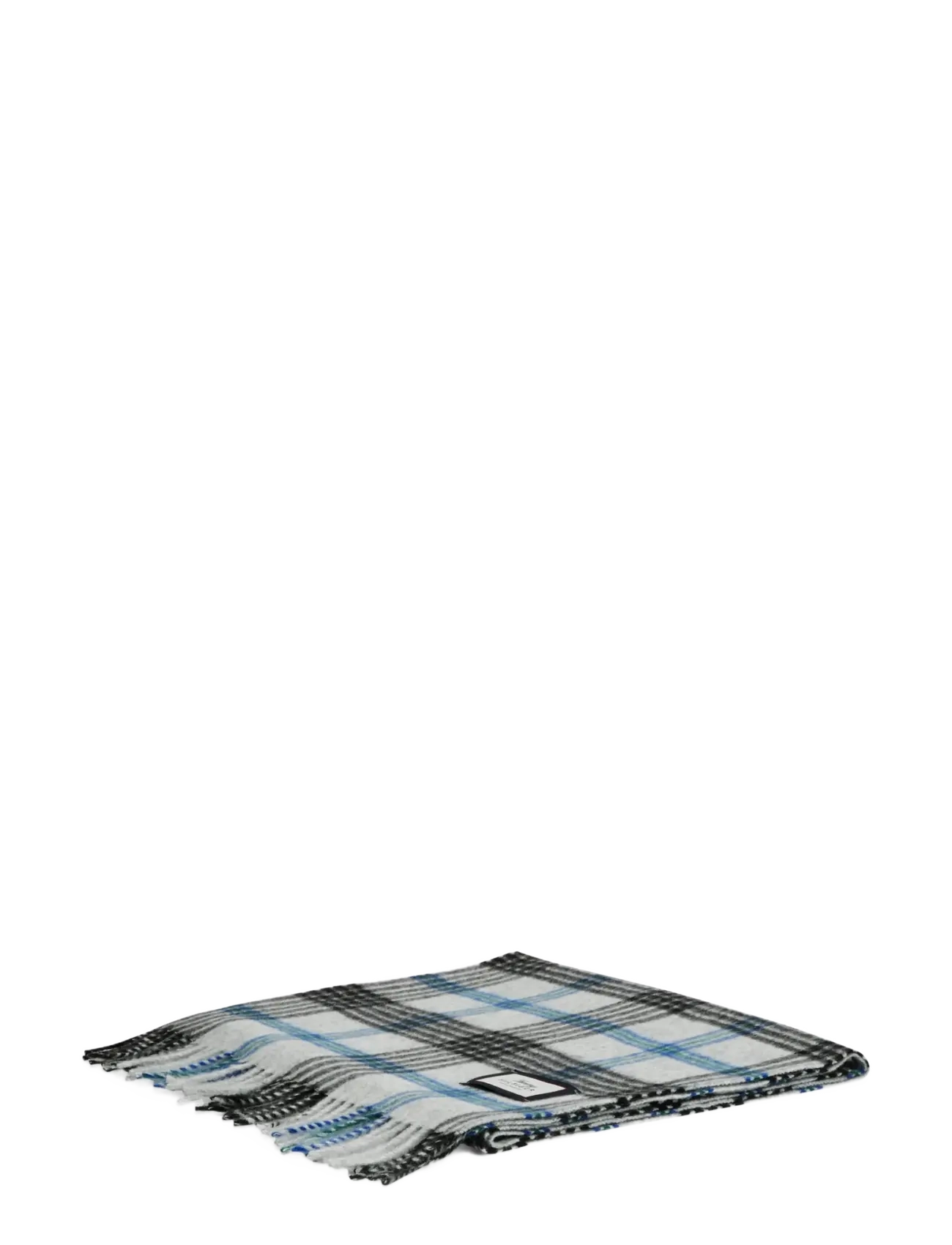 Tommy Hilfiger - TH WOOL CHECK SCARF - halstørklæder - light grey htr check - 2