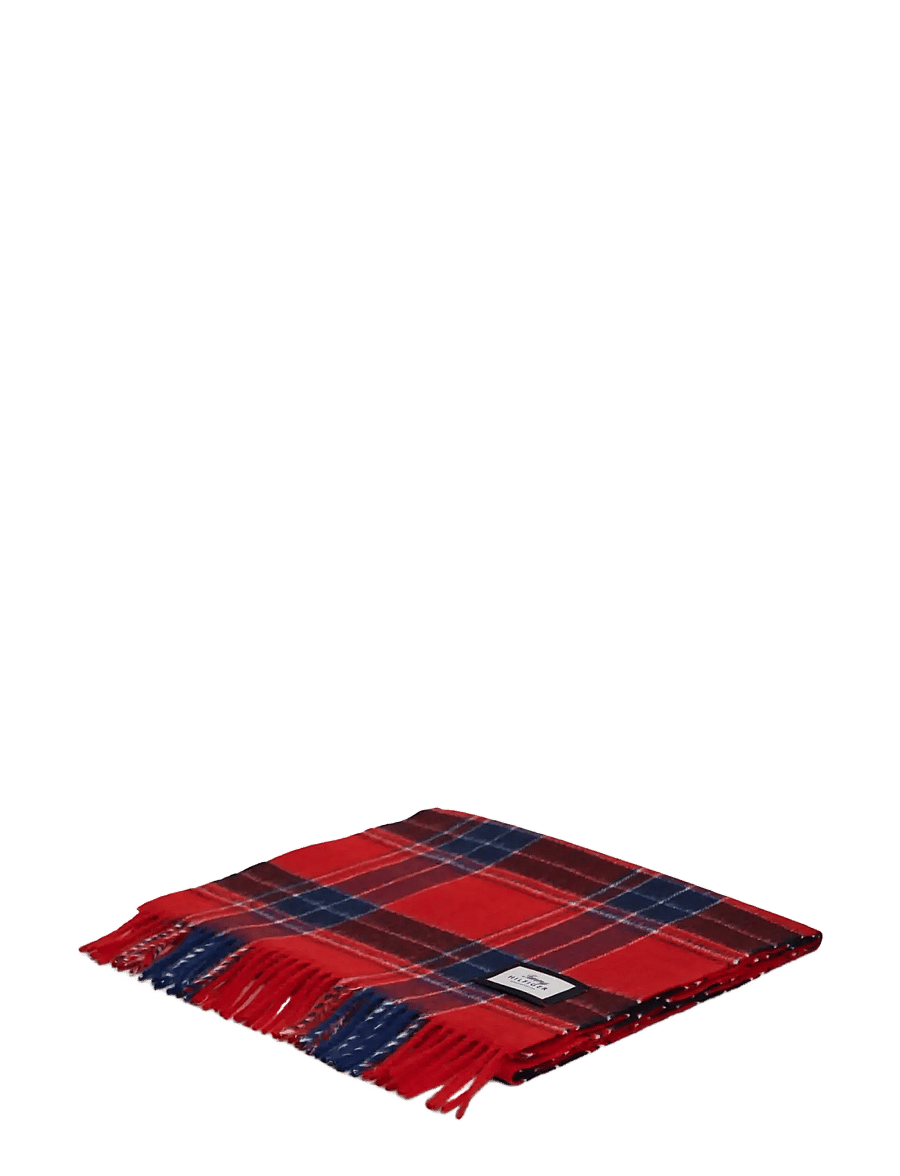 Tommy Hilfiger - TH WOOL CHECK SCARF - winter scarves - medium red check - 2