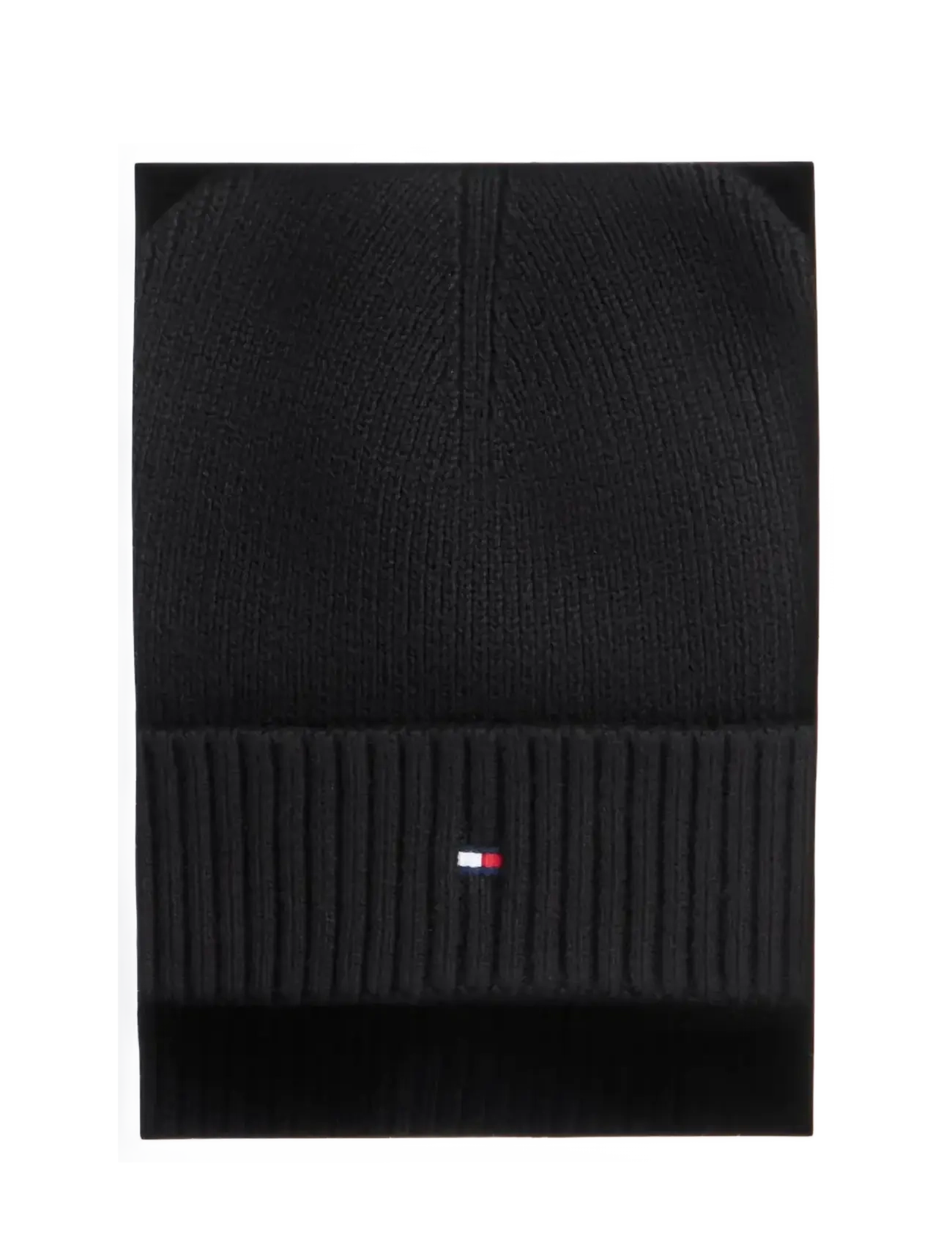 Tommy Hilfiger - TH FLAG BEANIE AND SCARF - black - 2