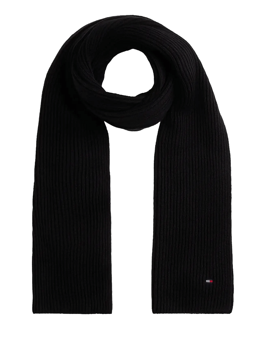Tommy Hilfiger - TH FLAG BEANIE AND SCARF - talvesallid - black - 4