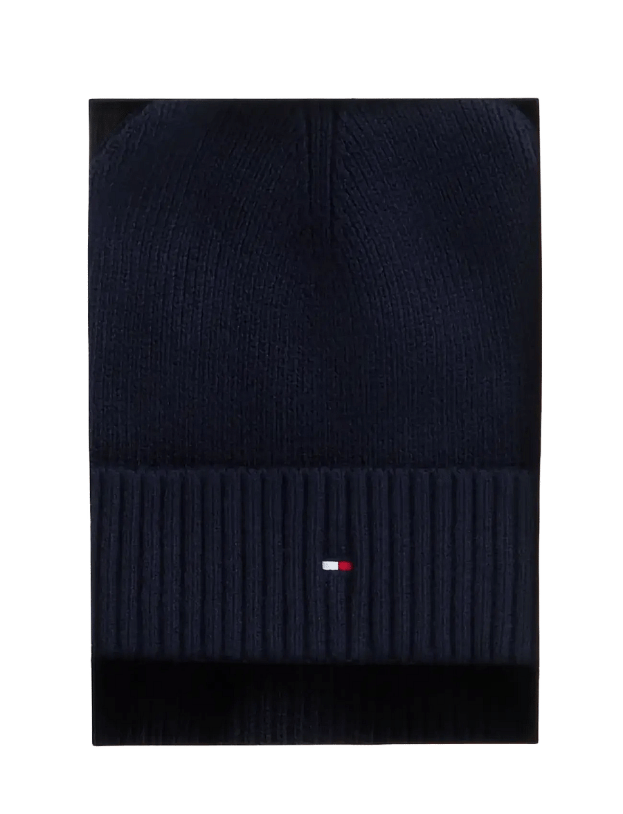 Tommy Hilfiger - TH FLAG BEANIE AND SCARF - space blue - 4