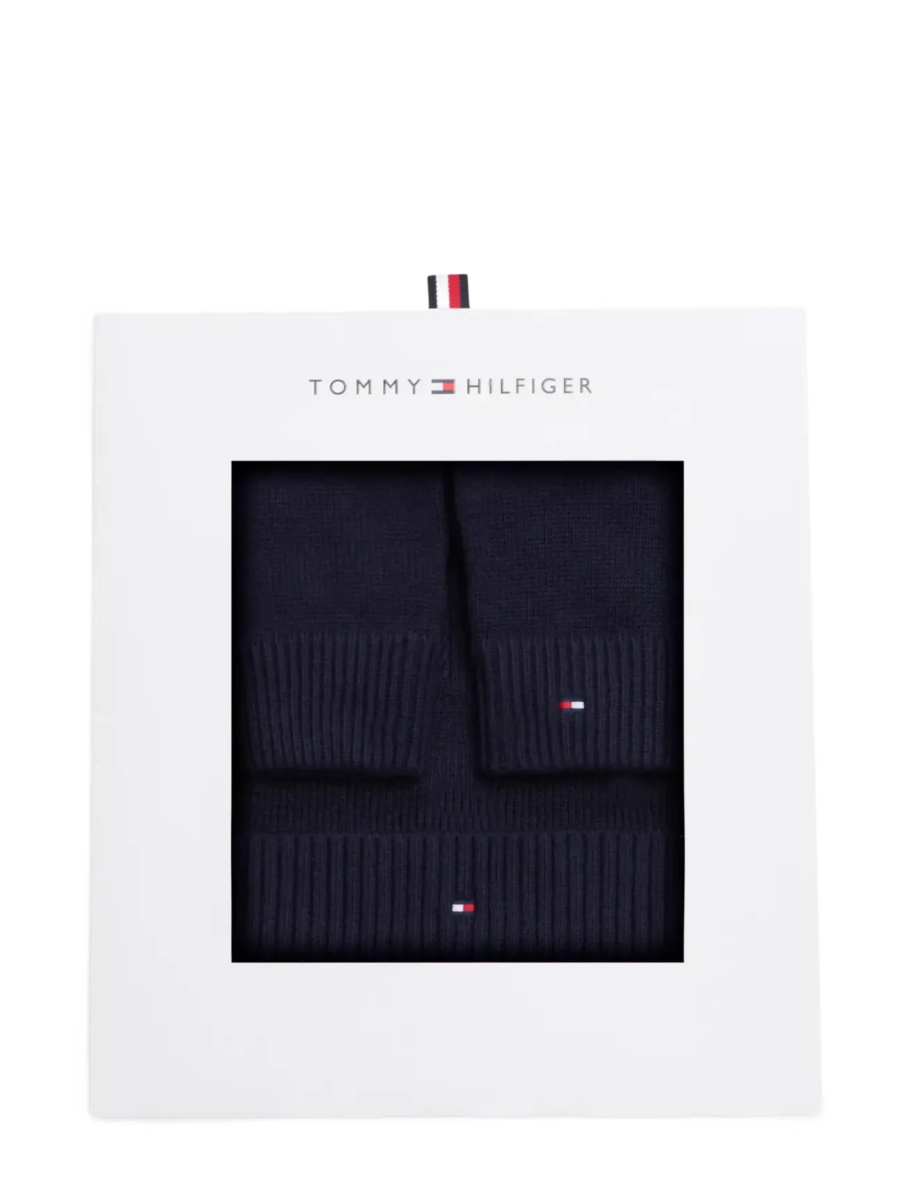 Tommy Hilfiger - TH FLAG BEANIE AND GLOVES - space blue - 2