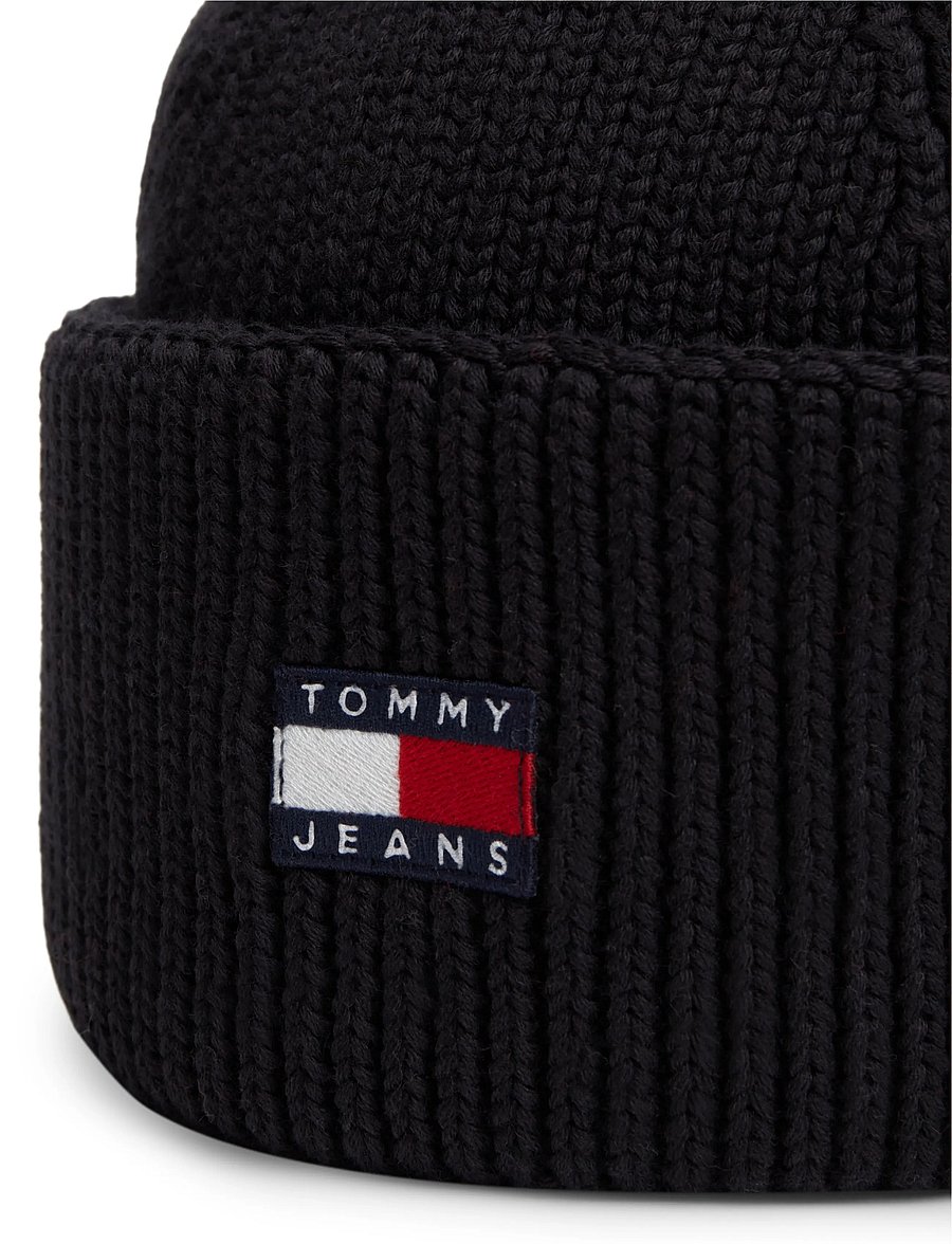 Tommy Hilfiger - TJM HERITAGE SHORT BEANIE - osta olukorra järgi - black - 3