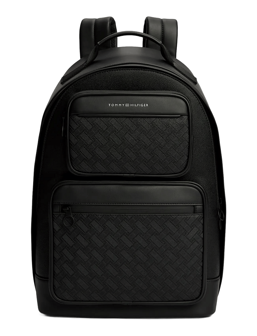 Tommy Hilfiger - TH MODERN MONOGRAM BACKPACK - business-rucksäcke - black - 1