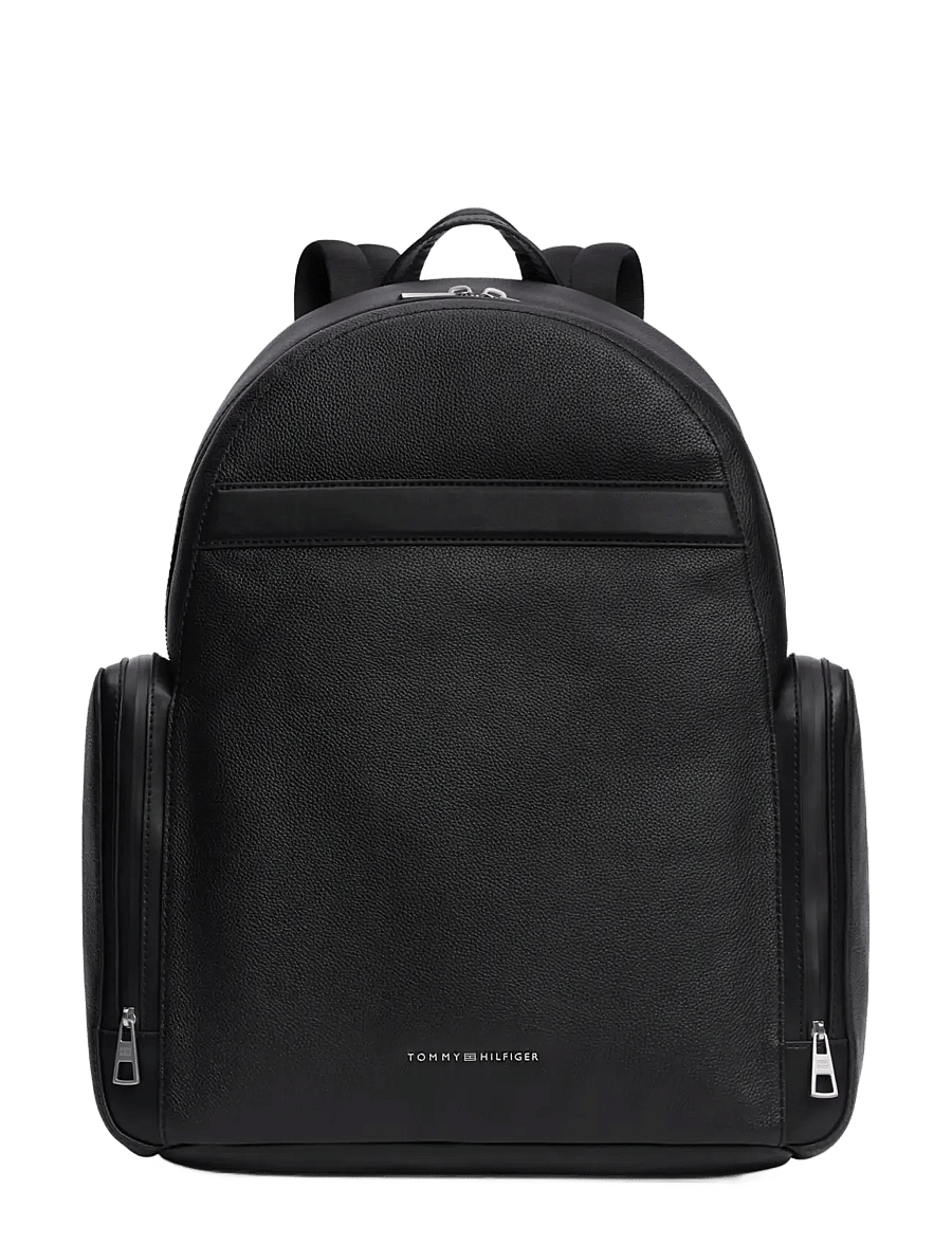 Tommy Hilfiger - TH BUSINESS LEATHER BACKPACK - black - 1