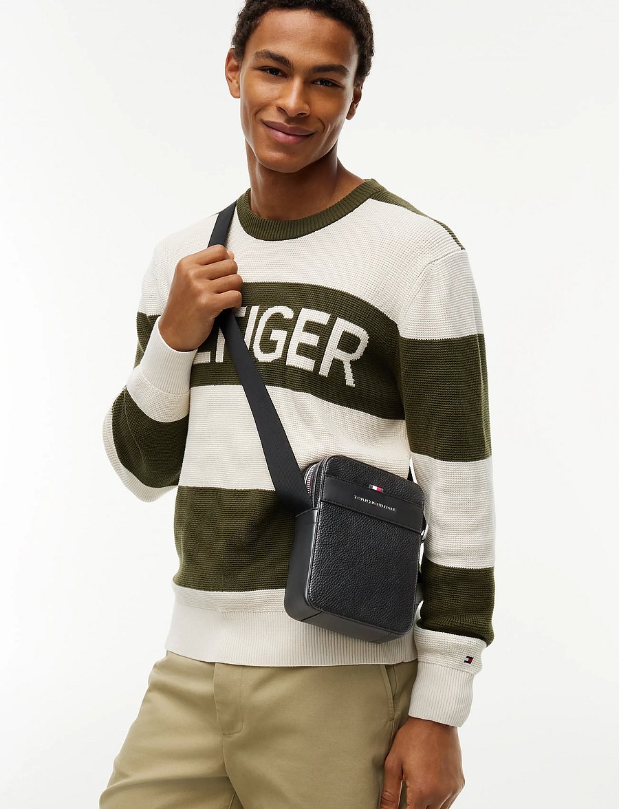 Tommy Hilfiger - TH CENTRAL MINI REPORTER - shop efter anledning - black - 0