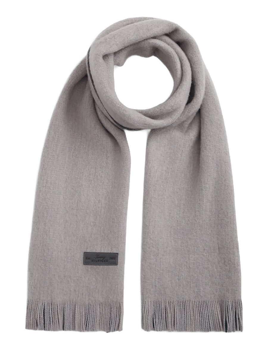 Tommy Hilfiger - TH CORP RASHELLE REV SCARF - winter scarves - light grey heather - 1