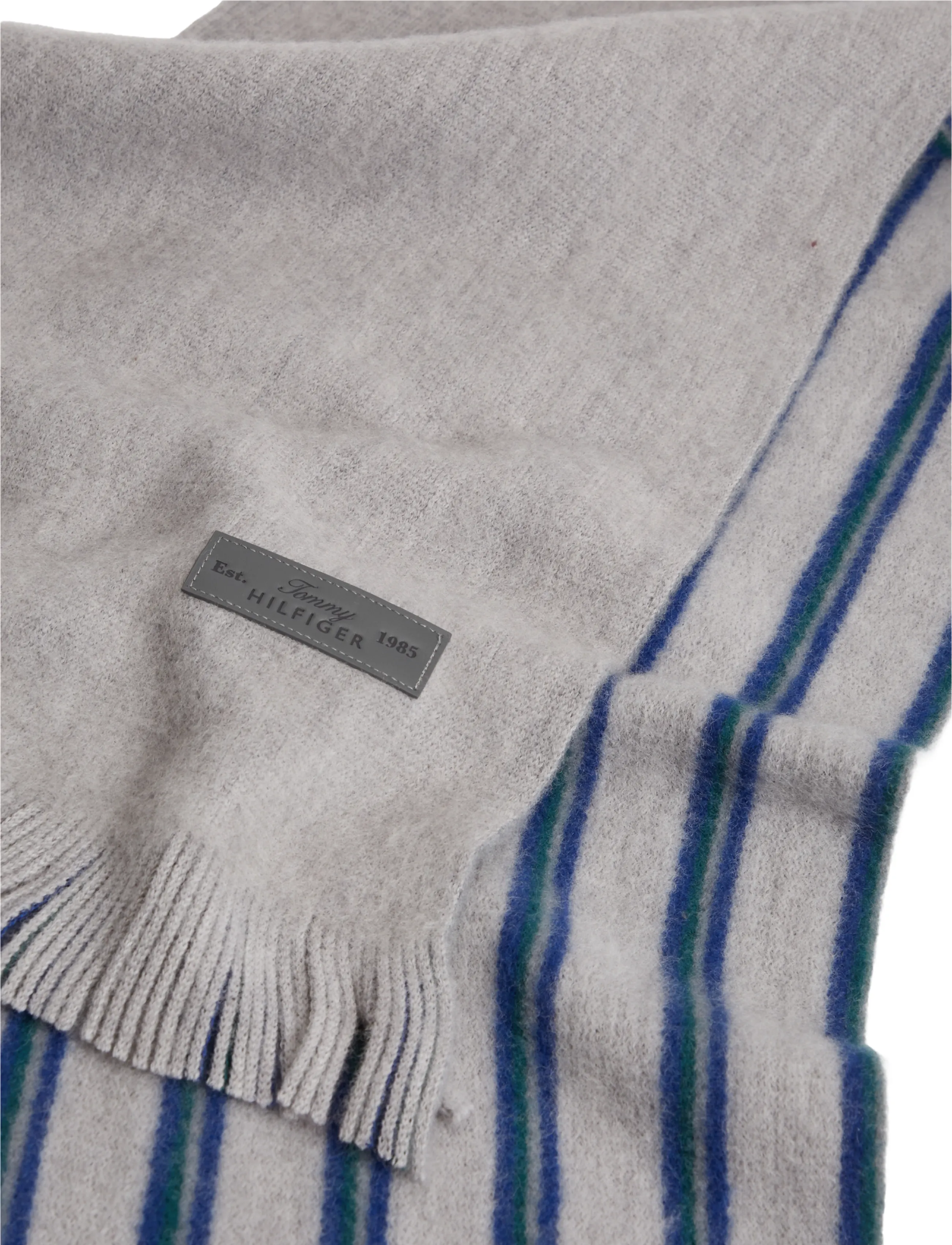Tommy Hilfiger - TH CORP RASHELLE REV SCARF - winter scarves - light grey heather - 3