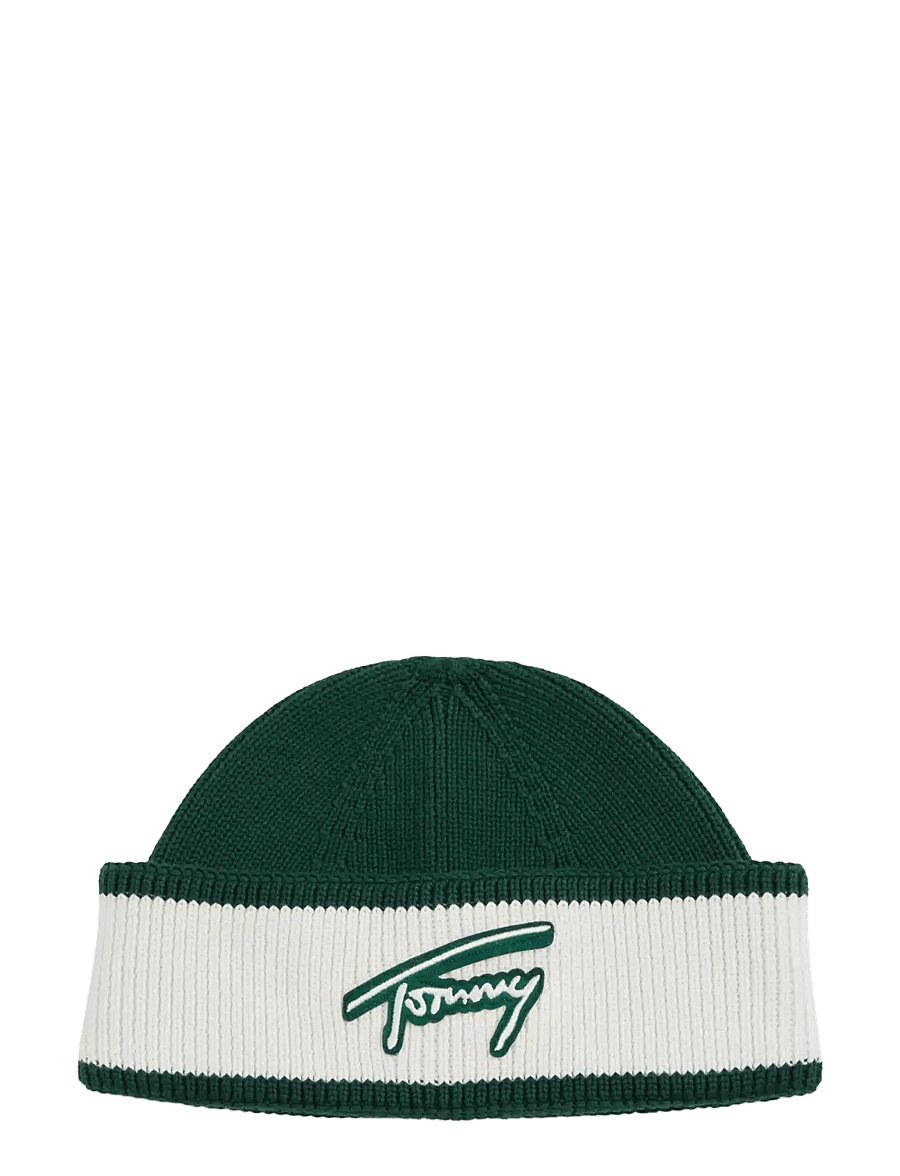 Tommy Hilfiger - TJM OUTDOORS FOOTBALL BEANIE - shoppa efter tillfälle - elegant green ecru - 0
