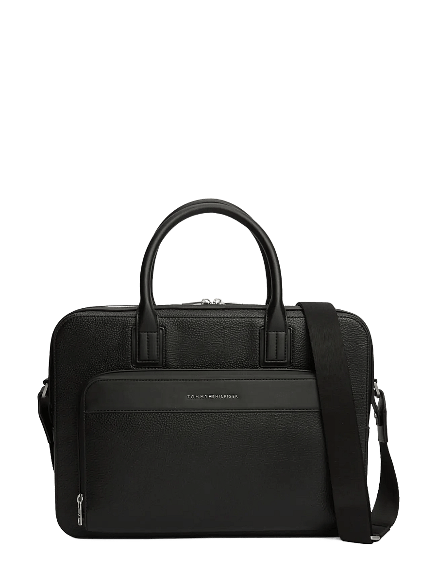 Tommy Hilfiger - TH CENTRAL SLIM COMPUTER BAG - nach anlass kaufen - black - 1