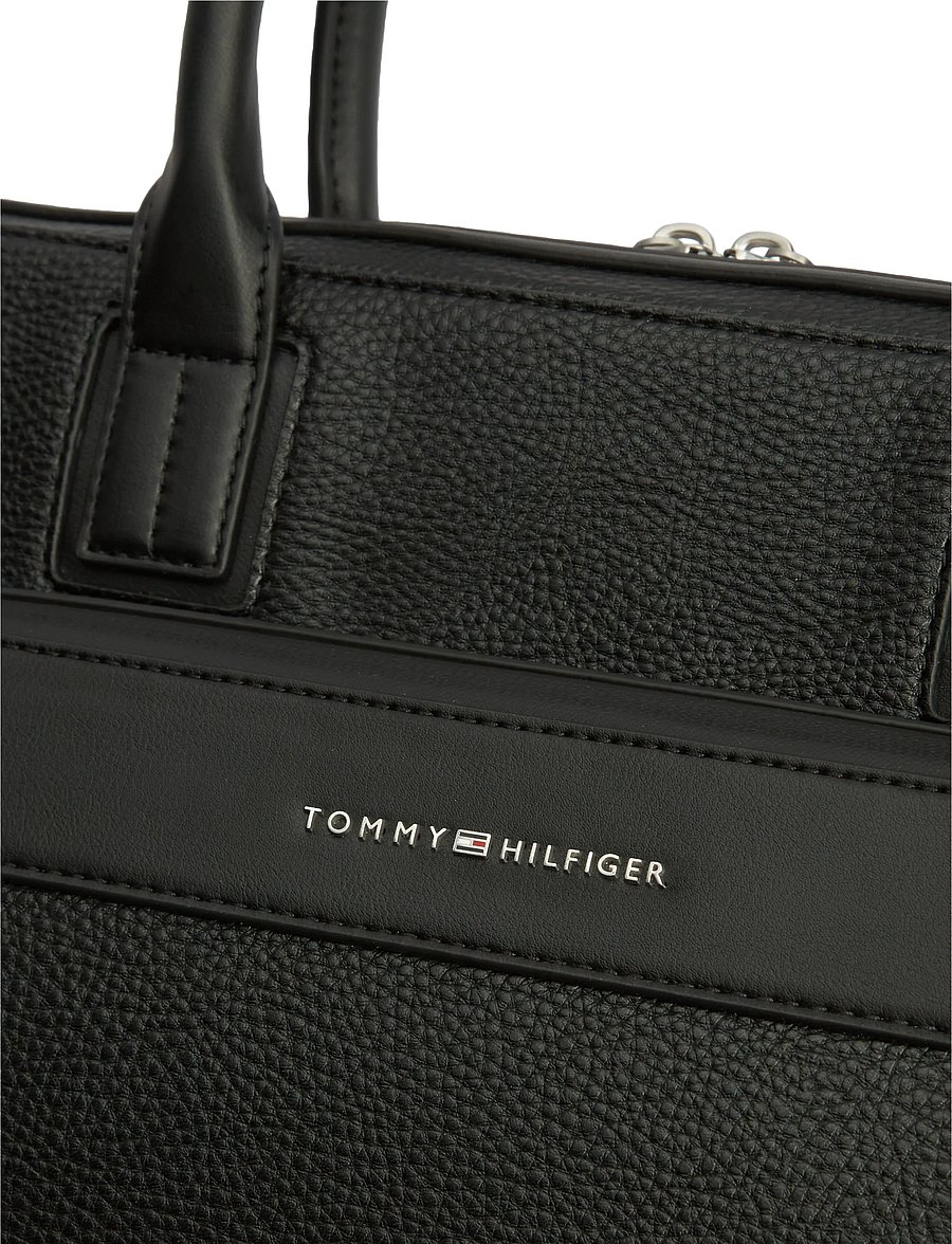 Tommy Hilfiger - TH CENTRAL SLIM COMPUTER BAG - nach anlass kaufen - black - 4