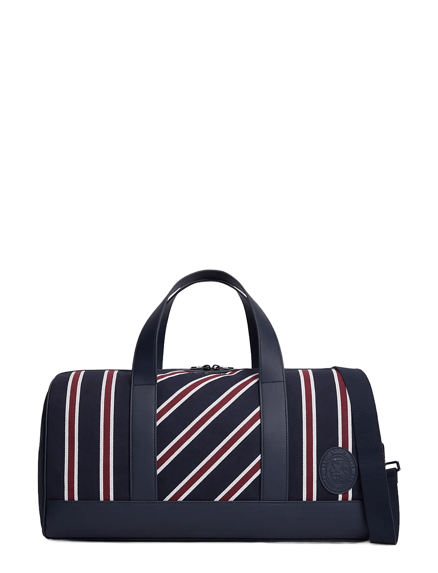 Tommy Hilfiger - TH VARSITY JACQUARD DUFFLE - duffel bags - rwb jacquard stripe - 1
