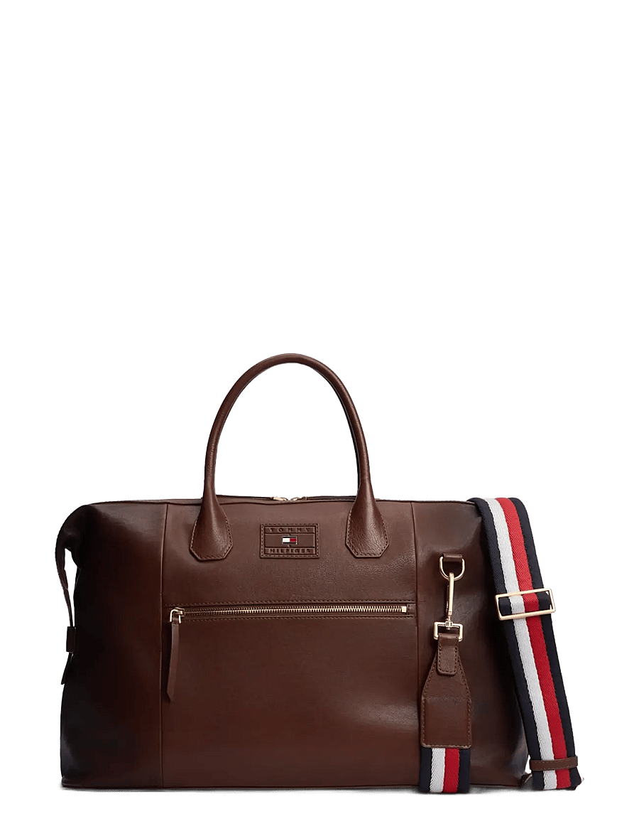 Tommy Hilfiger - TH CASUAL LEATHER DUFFLE - duffel reisikotid - burnished brown - 1