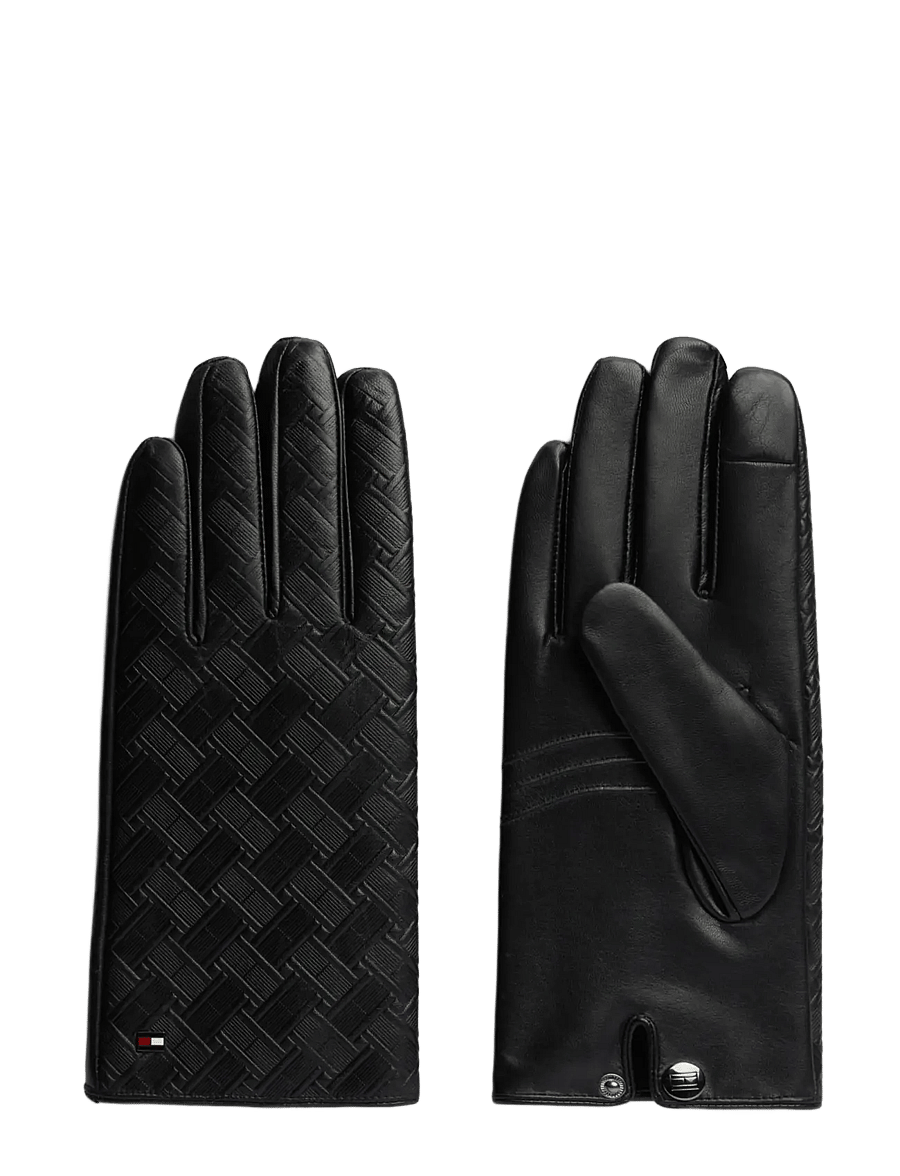 Tommy Hilfiger - TH FLAG EMBOSSED GLOVES - nach anlass kaufen - black - 0