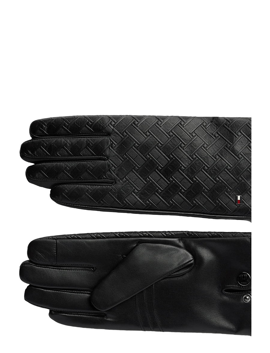 Tommy Hilfiger - TH FLAG EMBOSSED GLOVES - nach anlass kaufen - black - 1