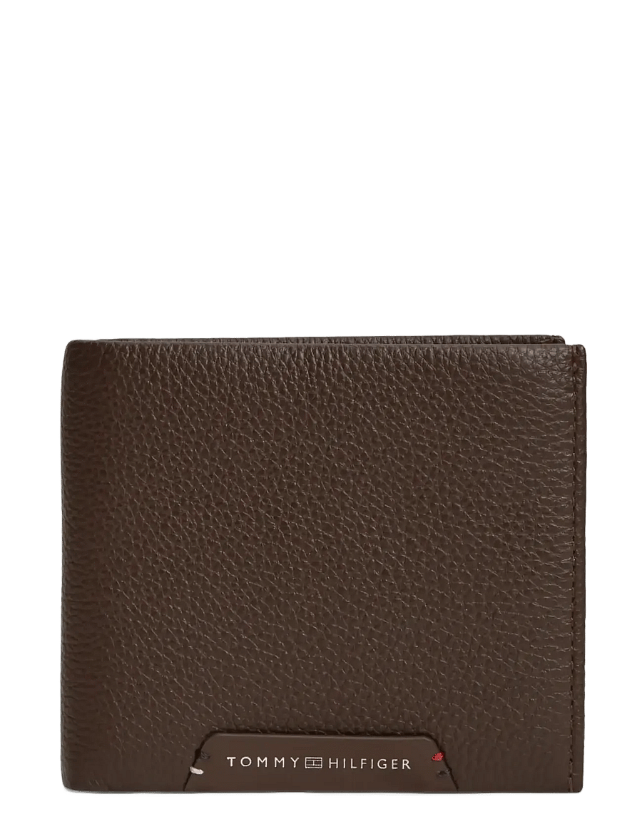 Tommy Hilfiger - TH CORP CC FLAP AND COIN - portemonnaies - testa di moro - 0